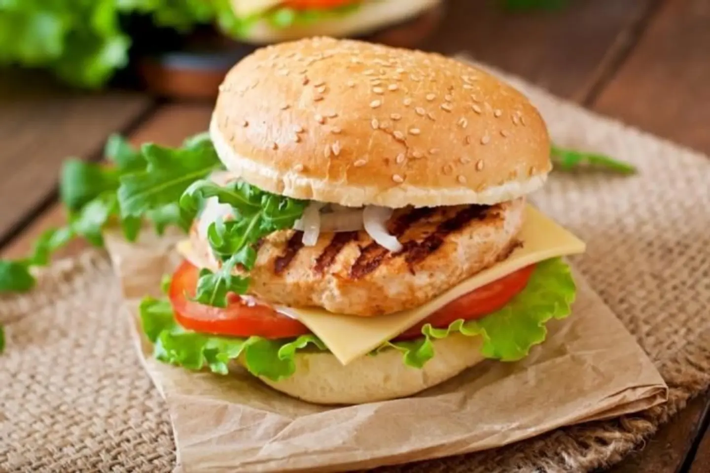 Chicken Saj Burger