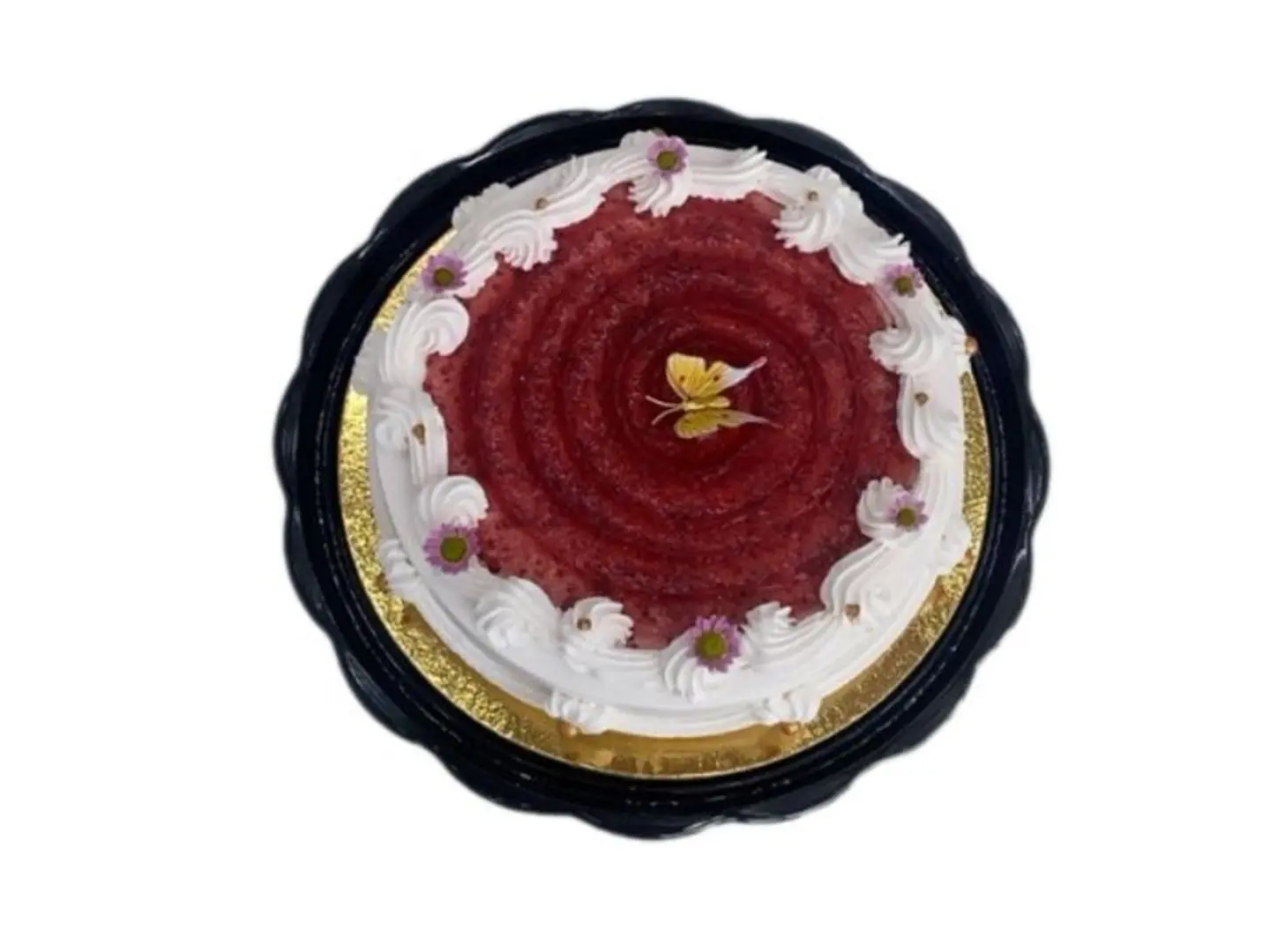 كيكة الفانيلا والتوت وسط