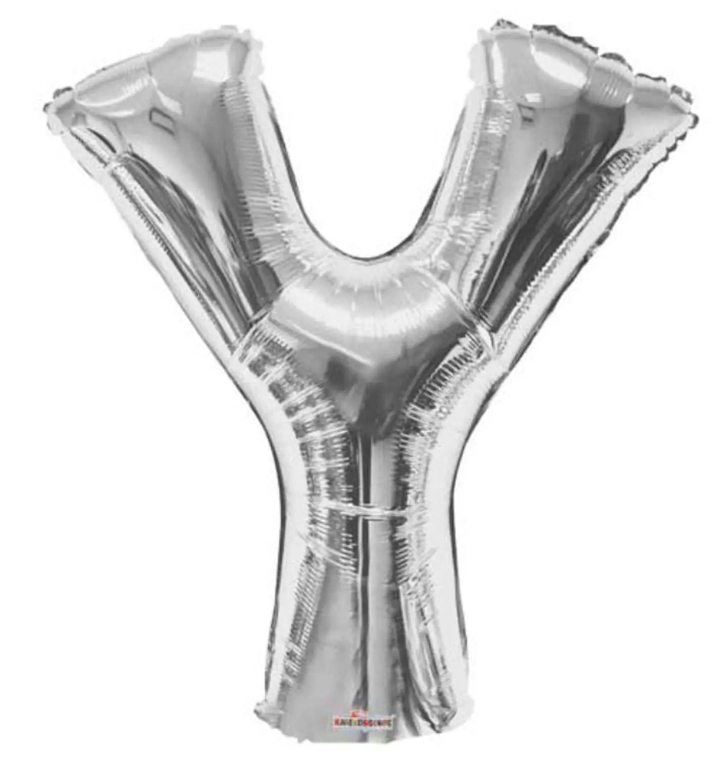 بالون هيليوم فضي واي