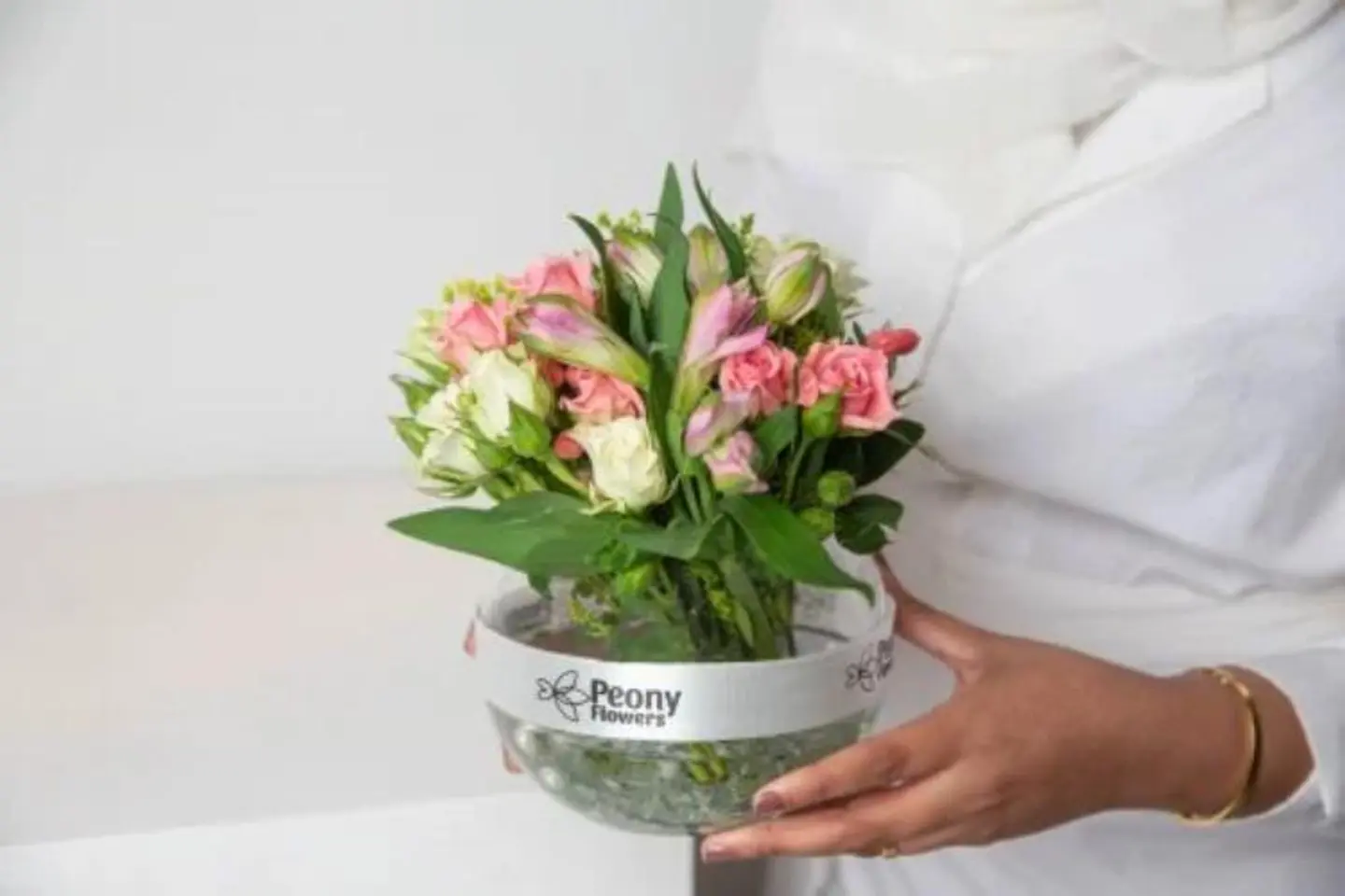 Glass Vase With Today's Bouquet