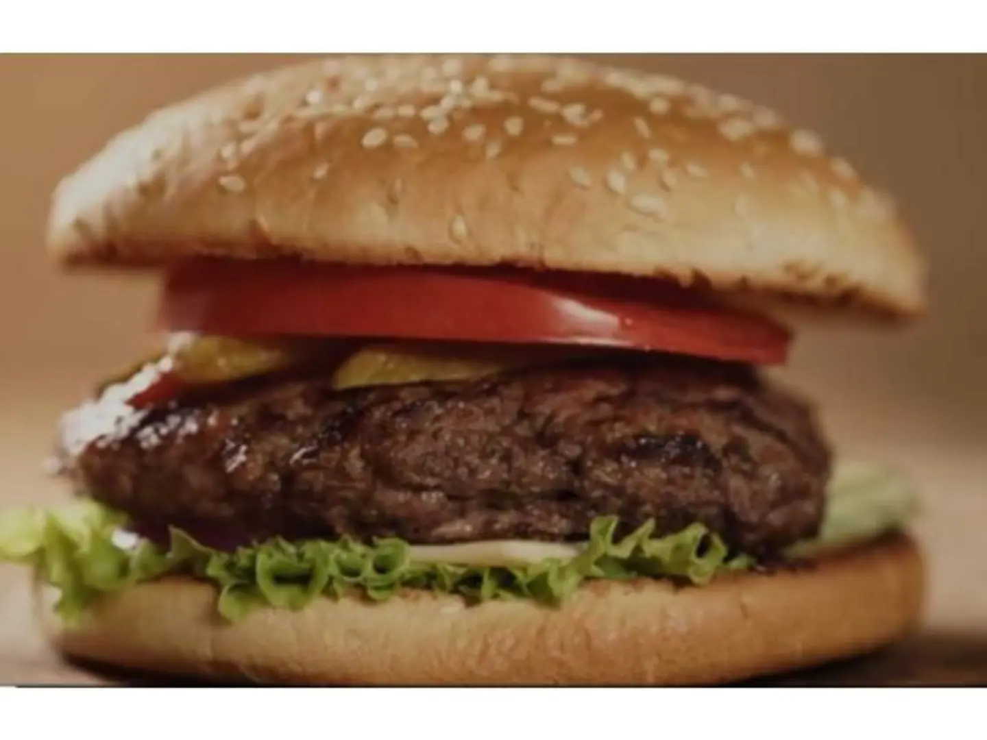 وجبة برجر لحم