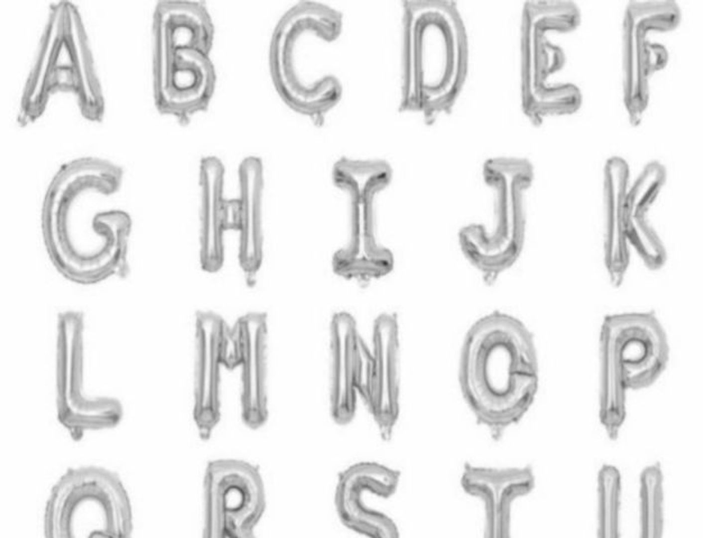 Helium Balloon Letters