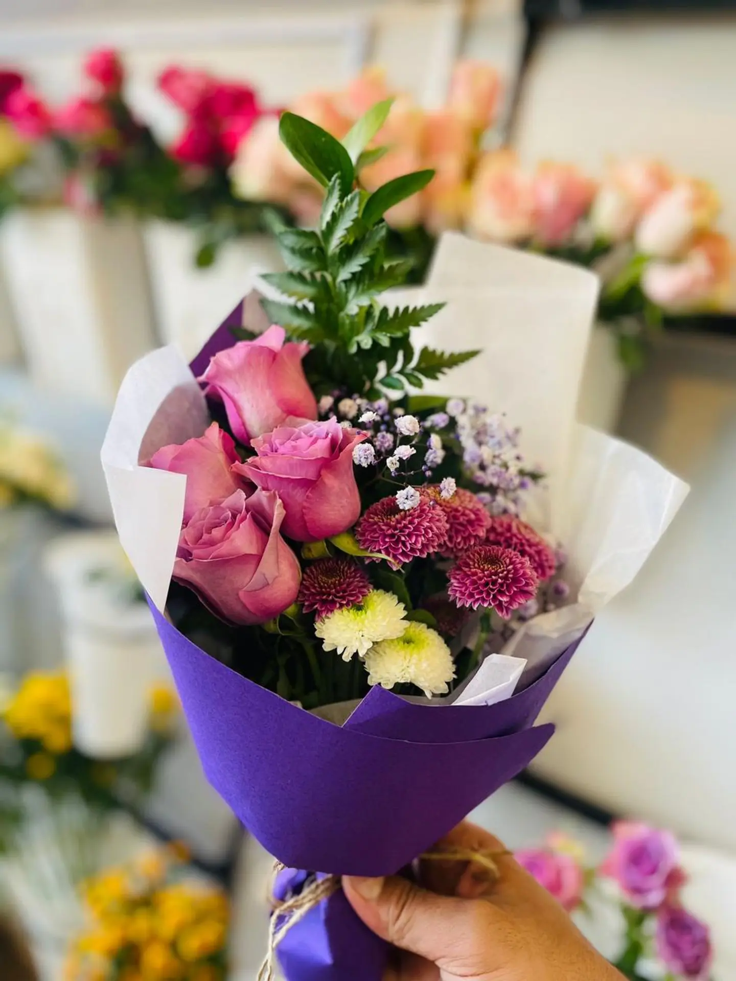 Bouquet Code 1025, Mauve Rose