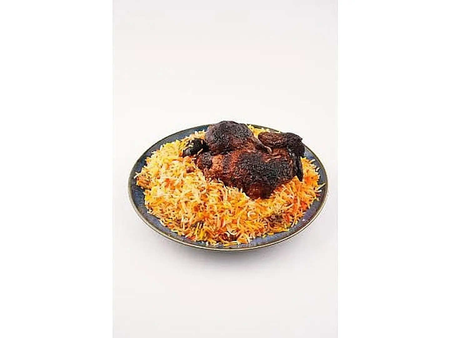 نصف دجاج شواية سعودية مع الارز