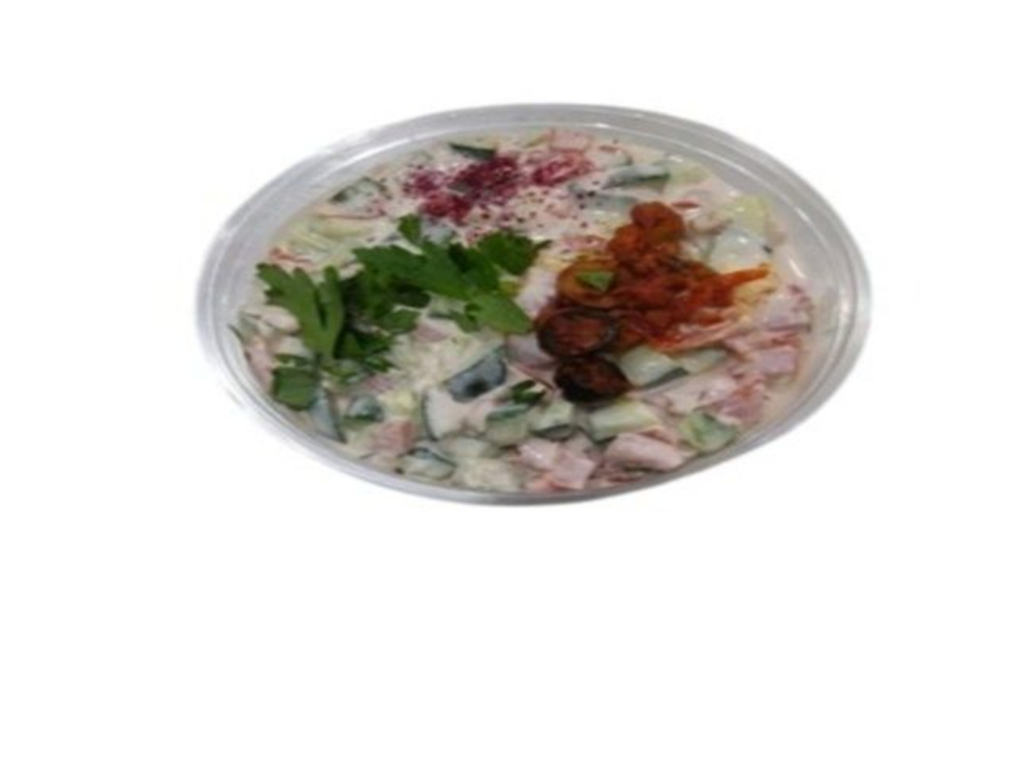 سلطة مع الطحينة
