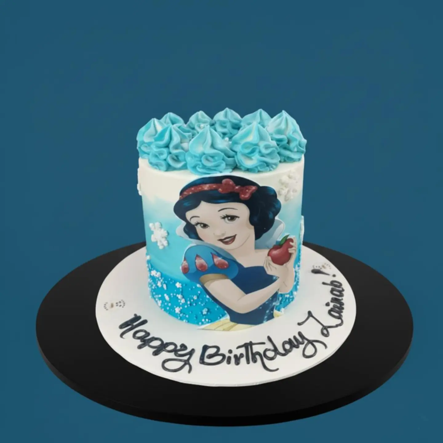 Snow White Blue Cake