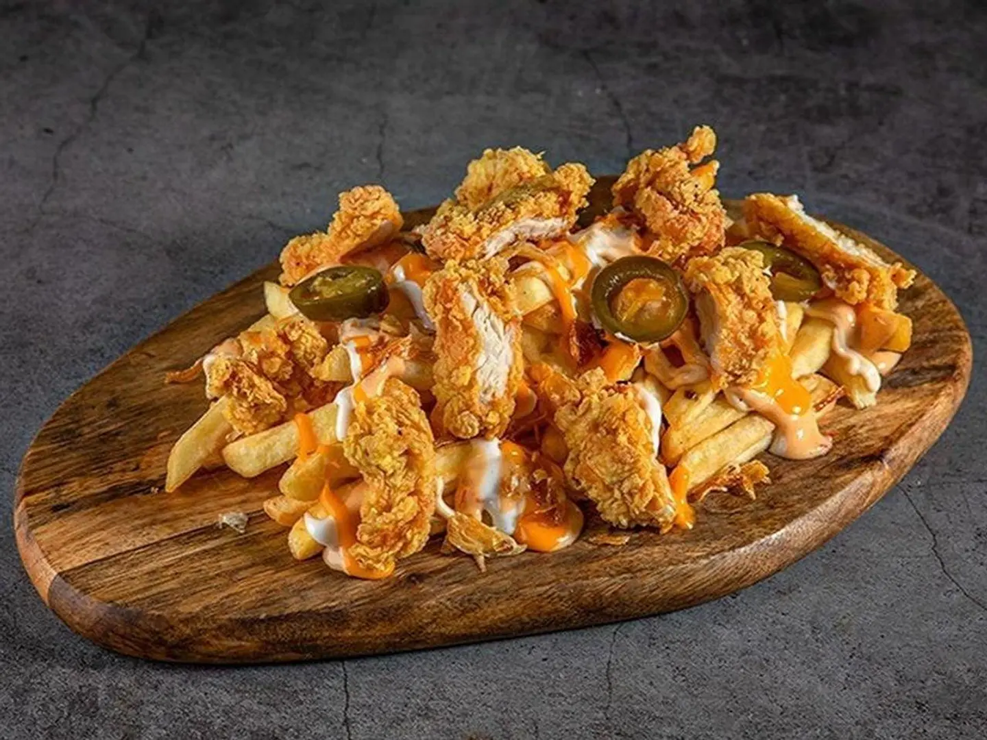 فرايز دجاج بالجبنة الشيدر