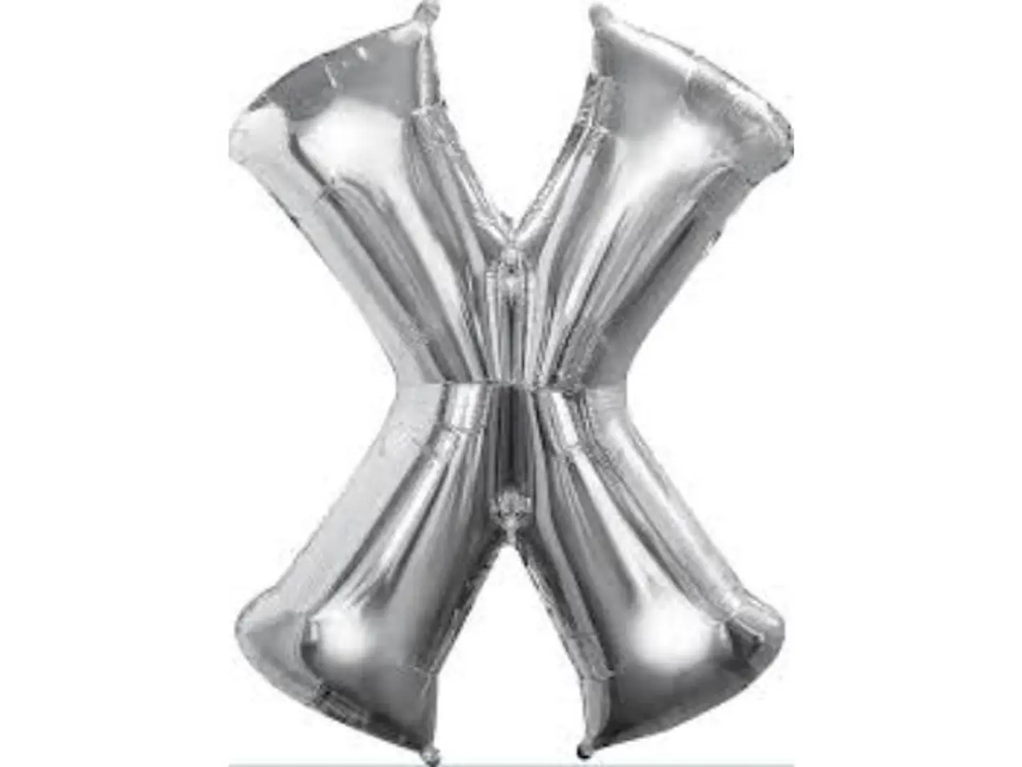 حرف X فضي هيليوم