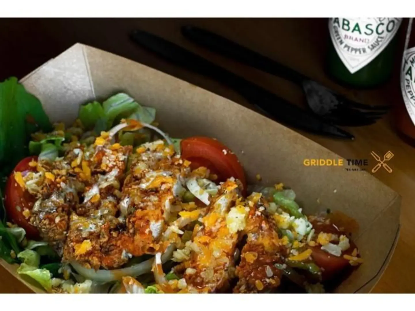 Chicken Burger Salad