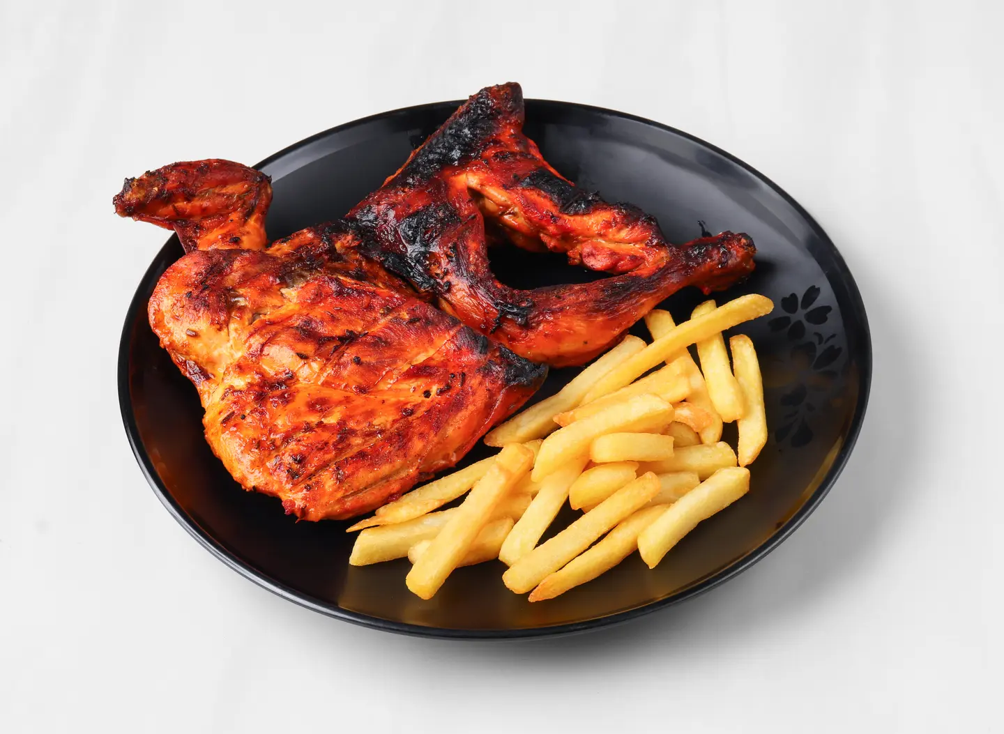 دجاج على الفحم سادة