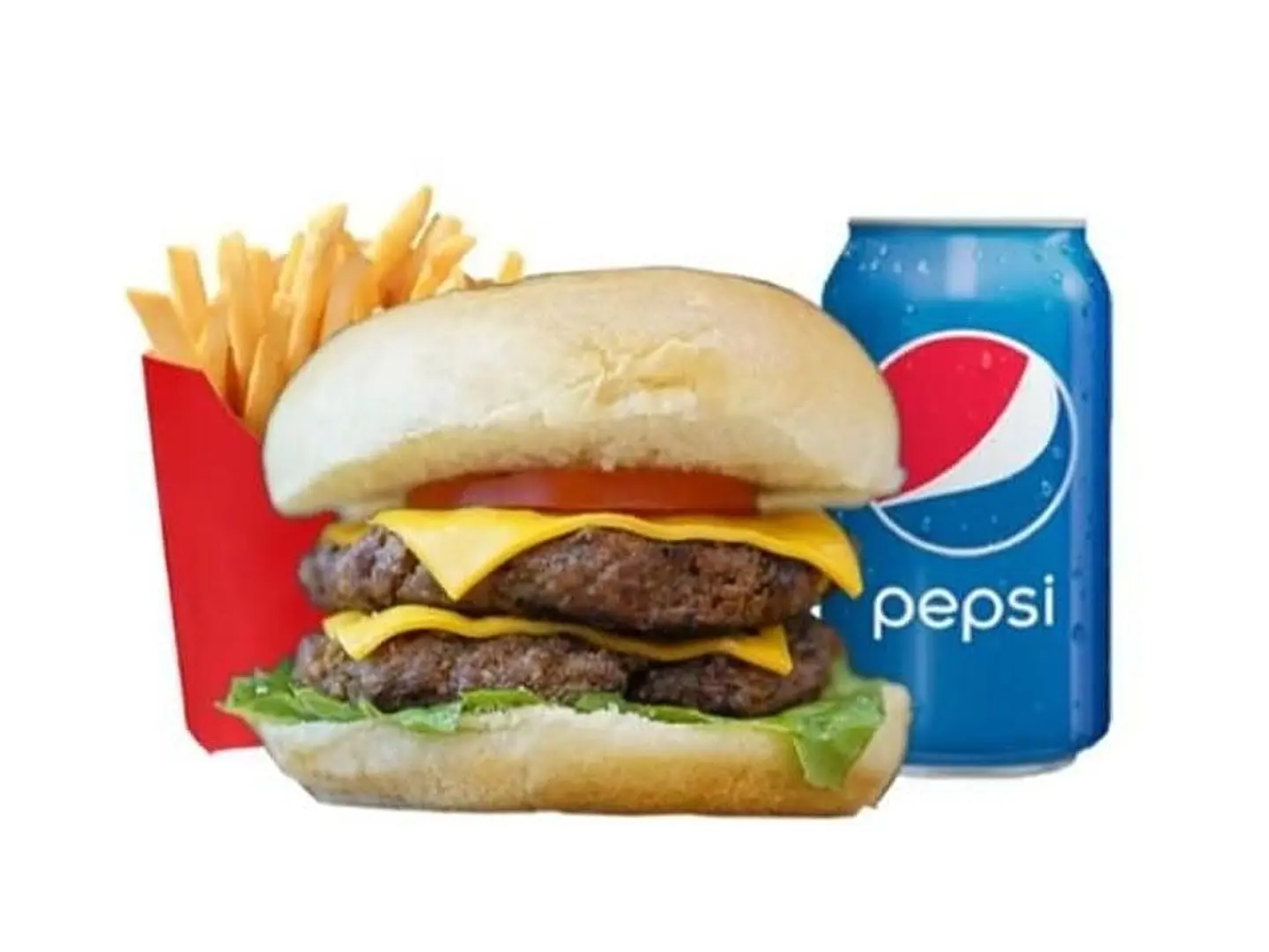 Double Beef Burger Meal