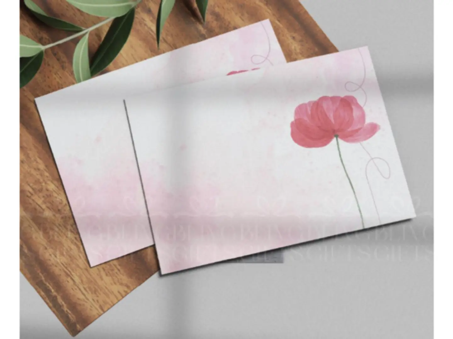 كرت سادة مزين