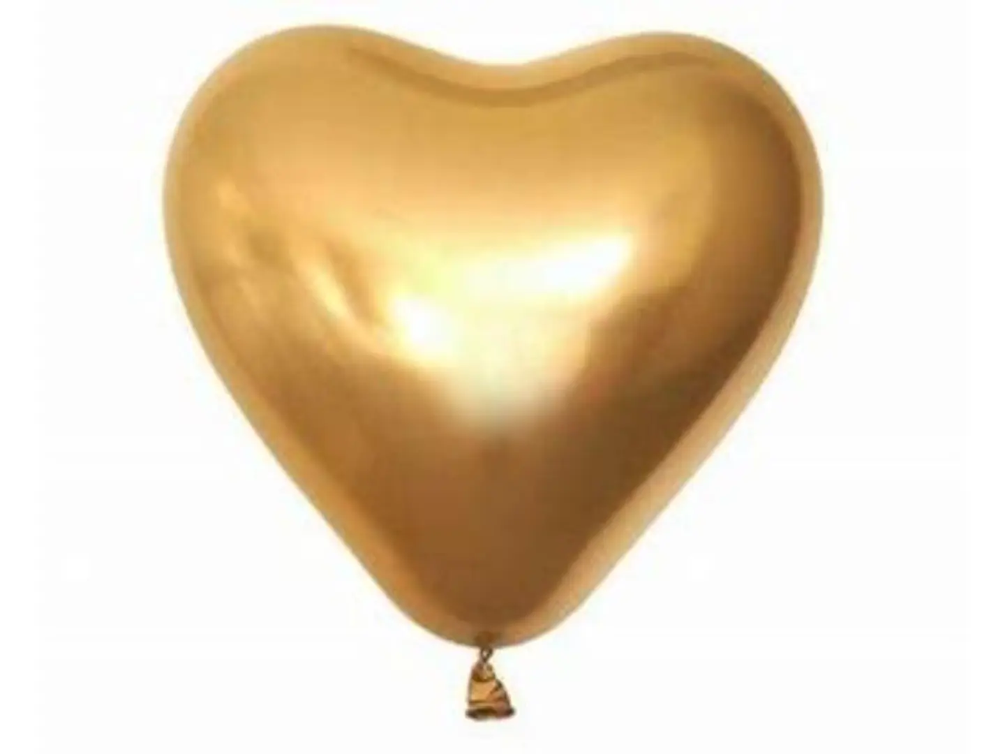 Heart Shaped Latex Balloon (Gold)