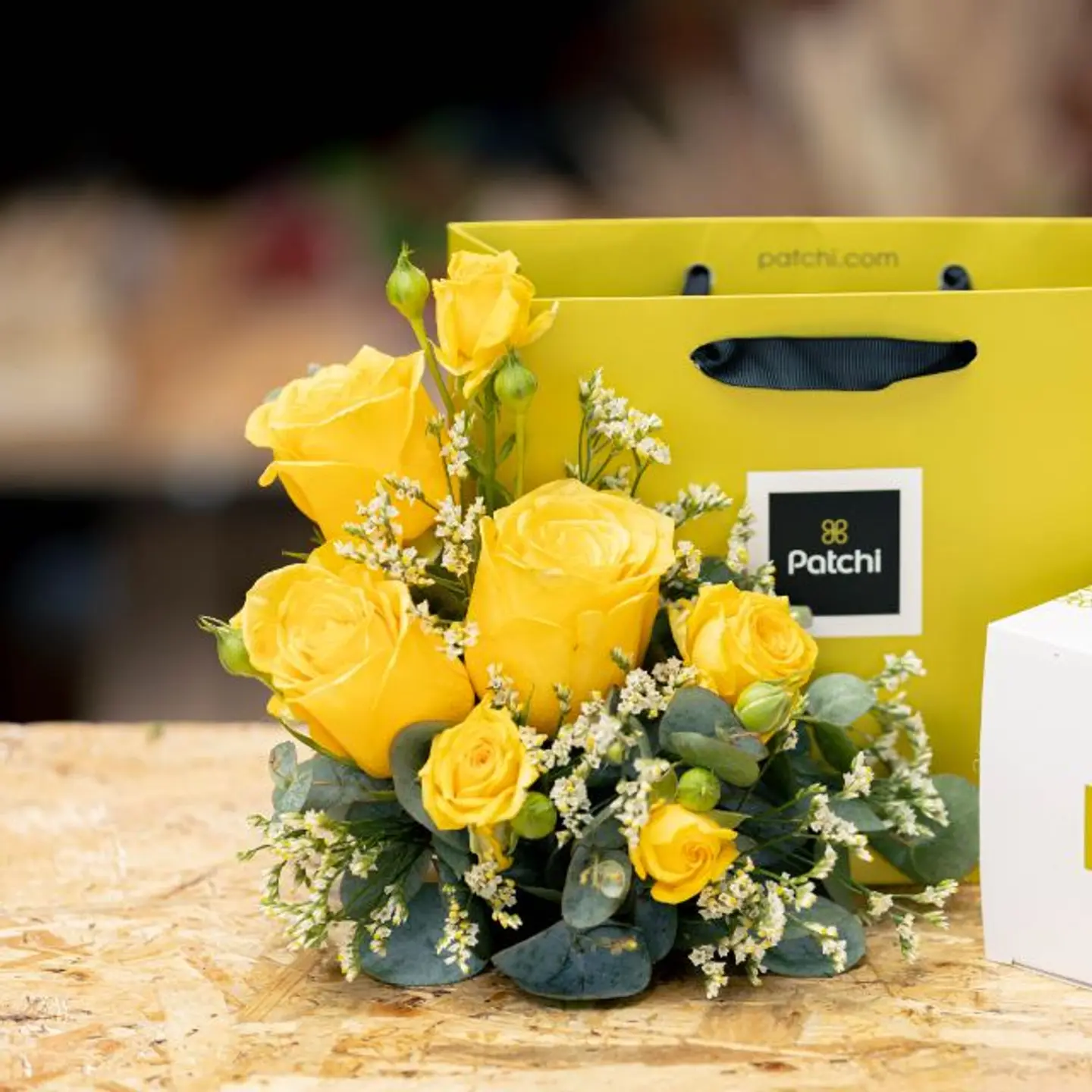 Patchi With Yellow Roses