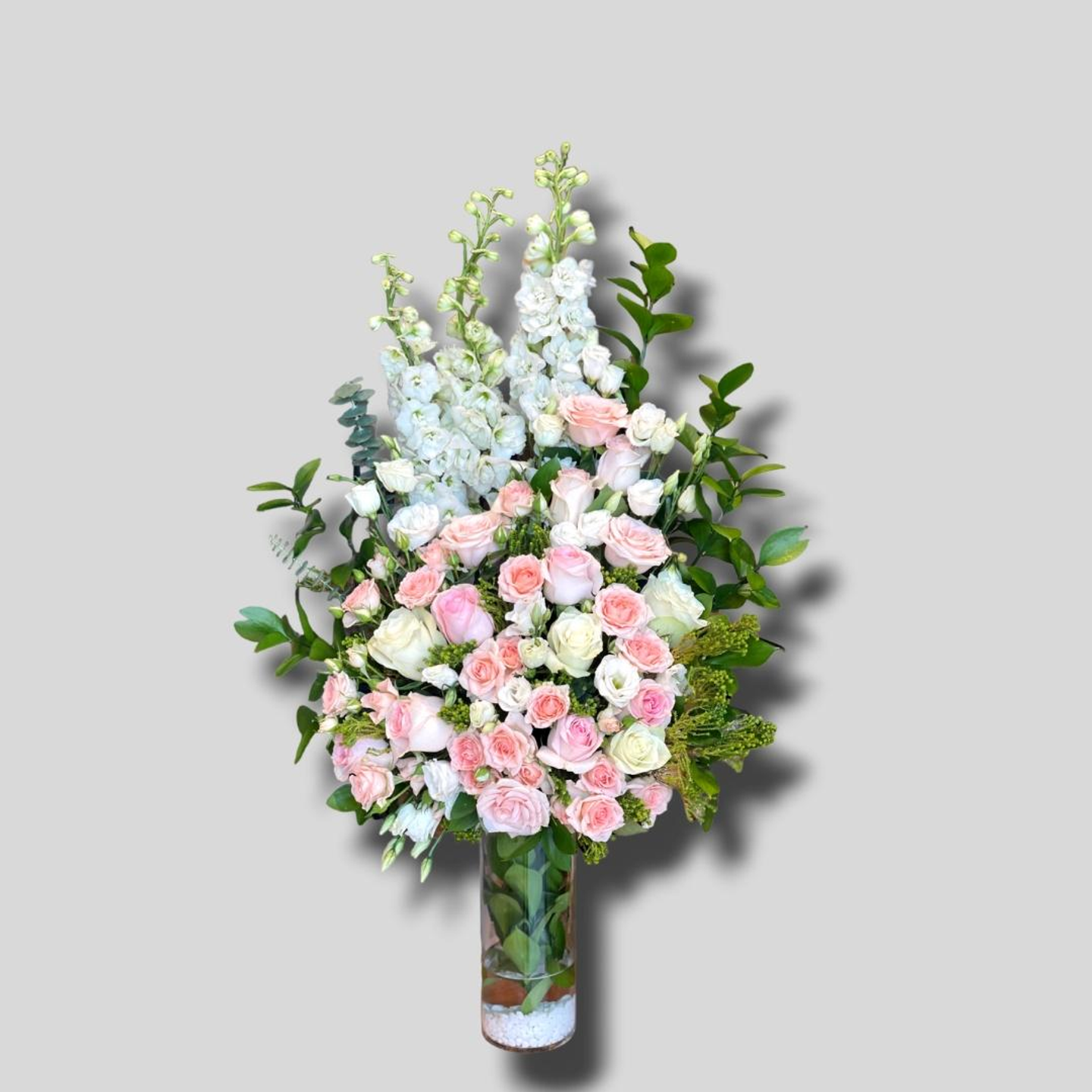 رقة الزهور الوردية