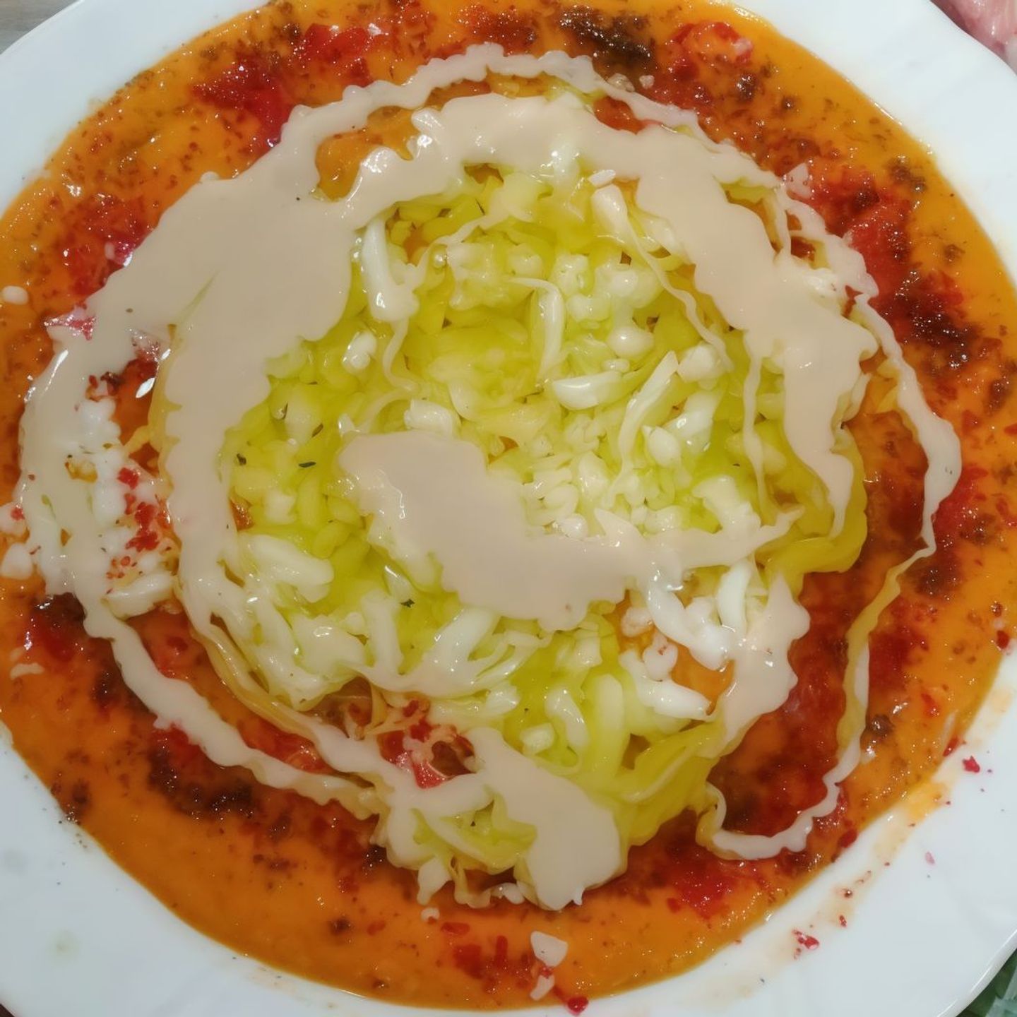 فول مع الجبن