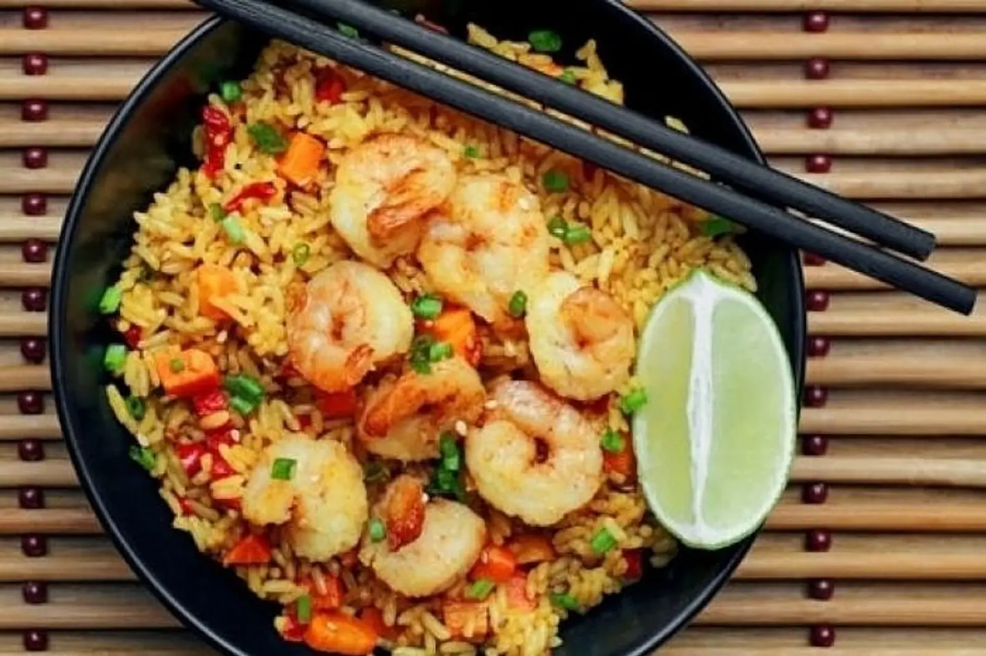 أرز مقلي جمبري