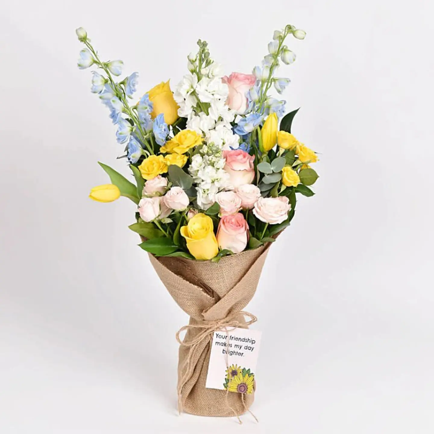 Rustic Pastel Garden Flower Bouquet