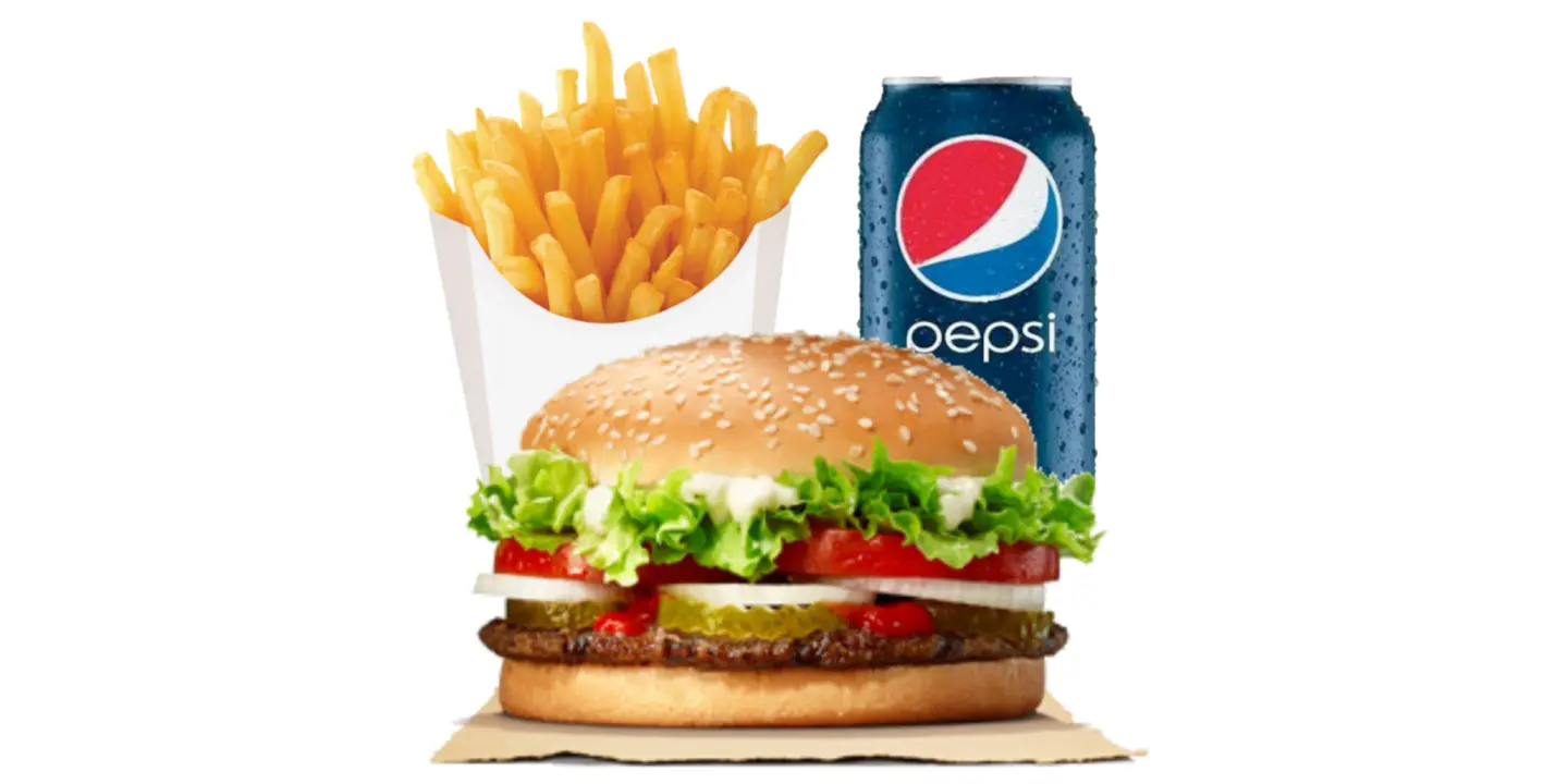 وجبة برجر لحم عجل طازه