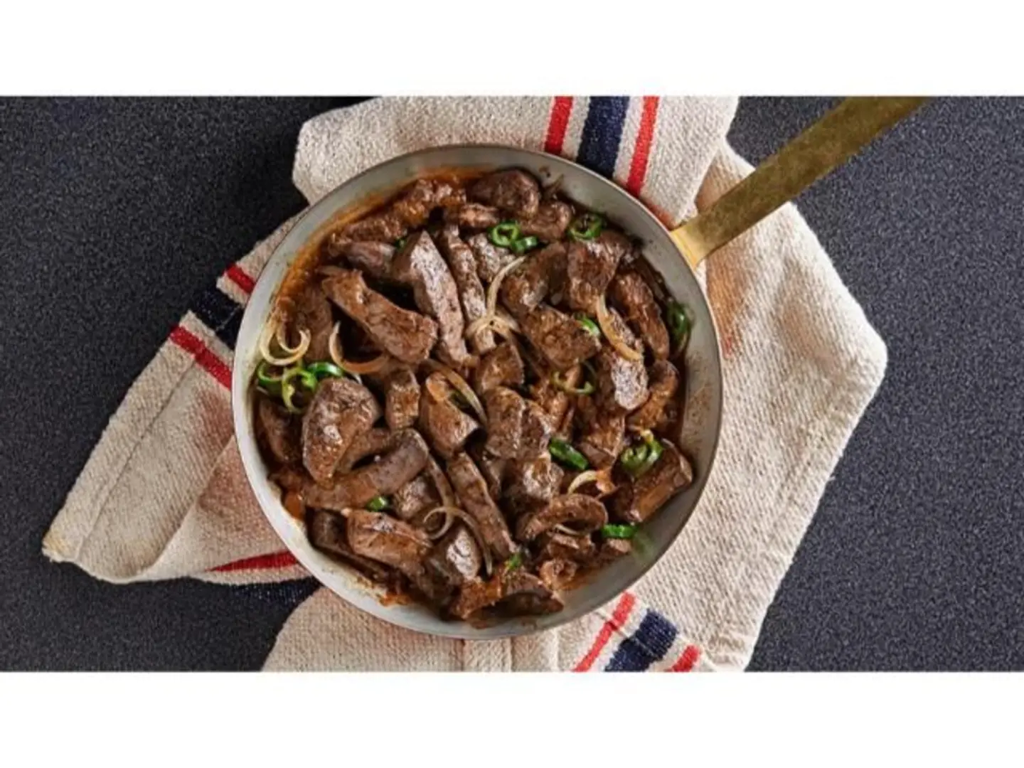 Plate Of Fresh Lamb Liver