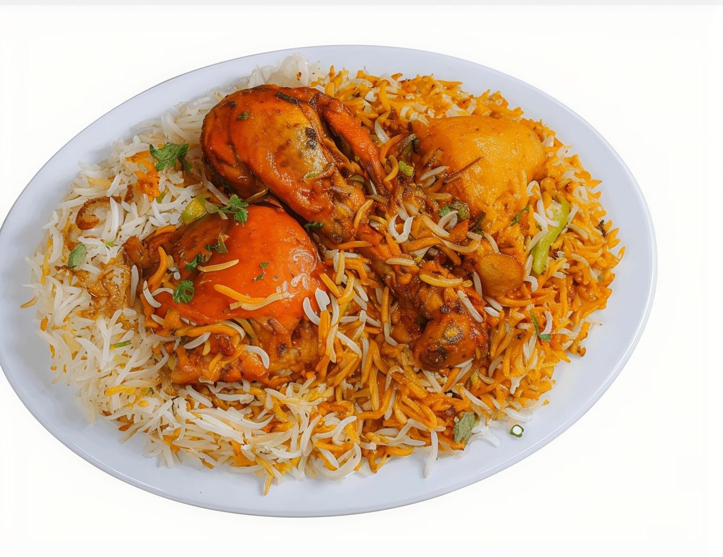 Karachi Biryani - Single Biryani With One Piece Chicken