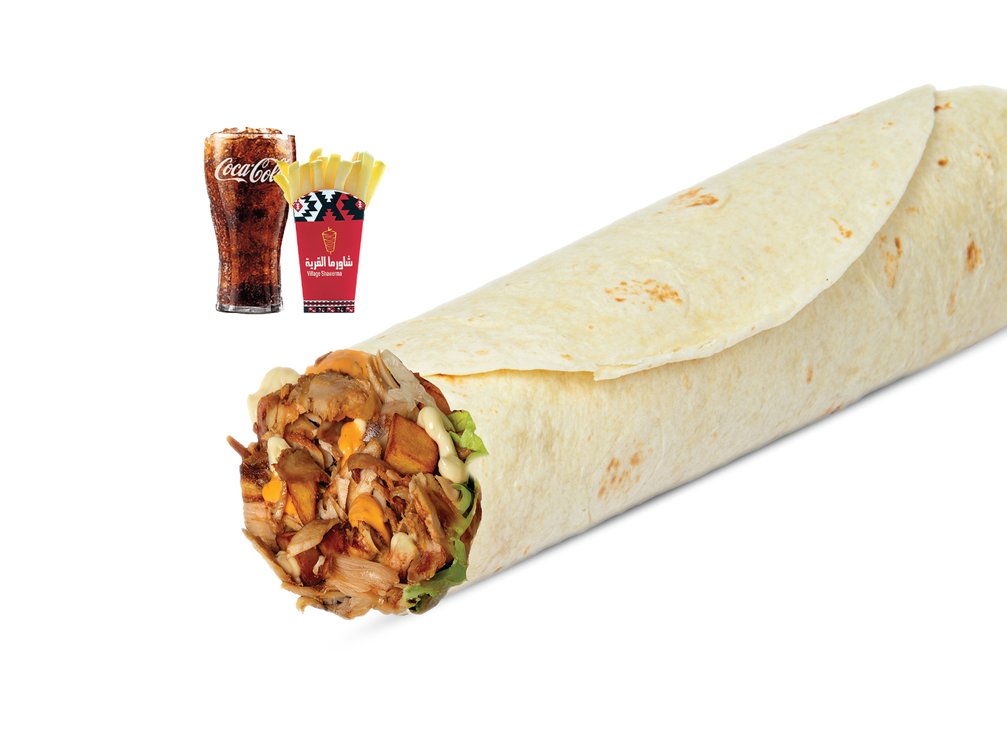 وجبة شاورما المليانة