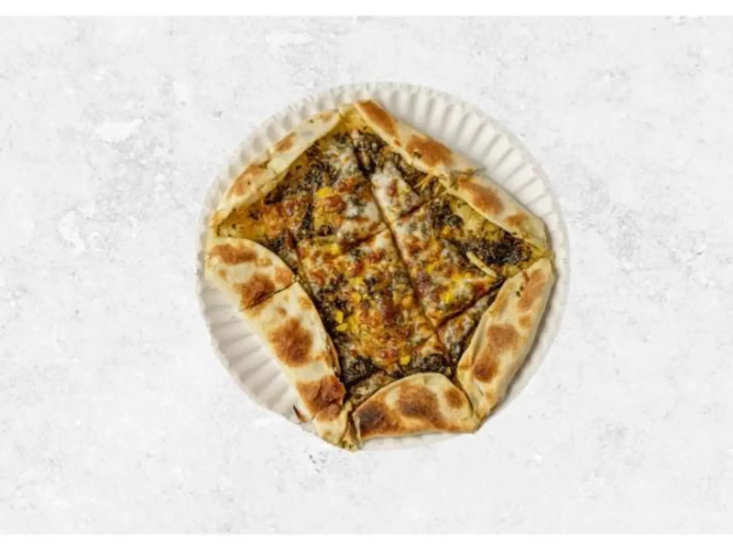 Spinach With Cheese Manqusha