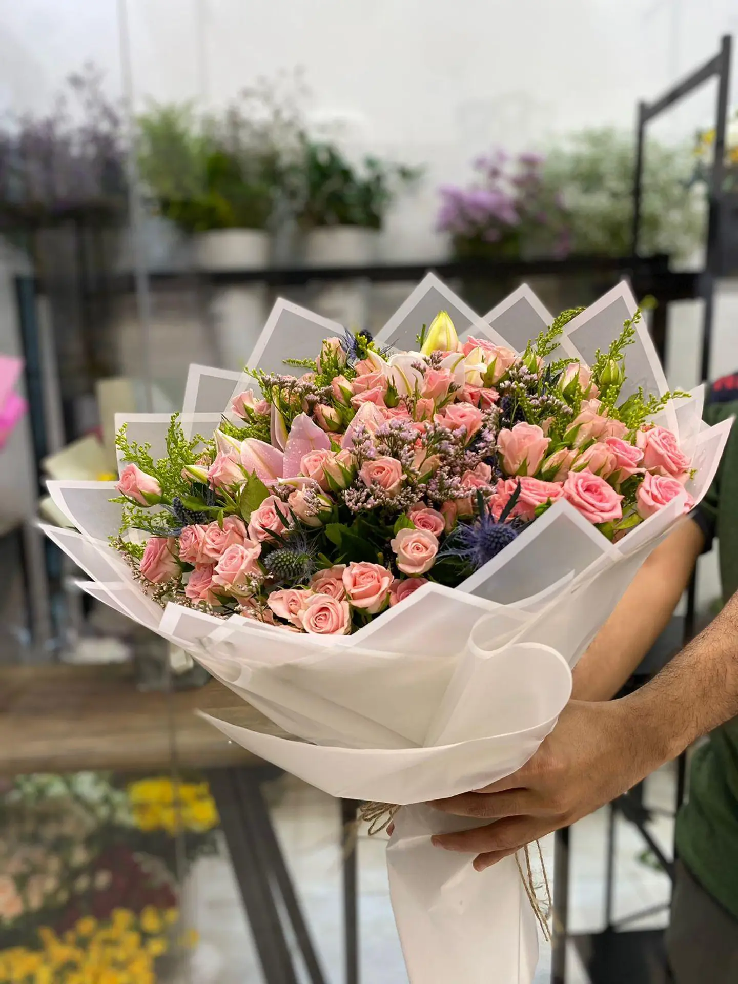 بوكيه ورد خزامى 37