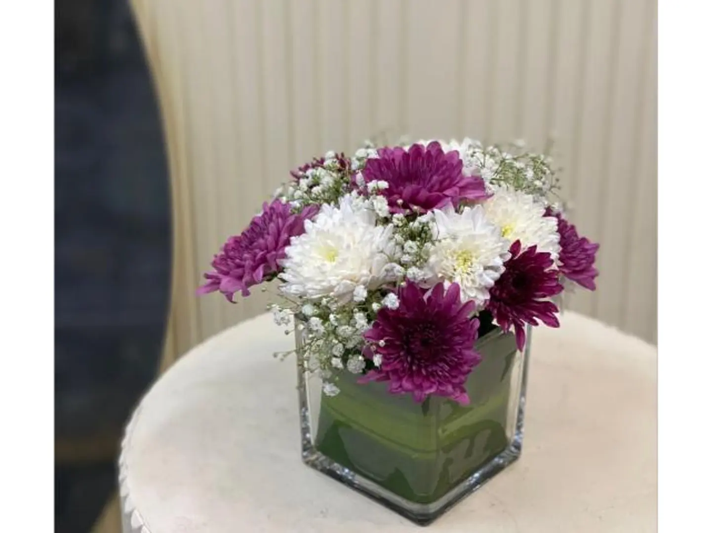 فازه جيبسو وكريز ابيض وبنفسجي ميني