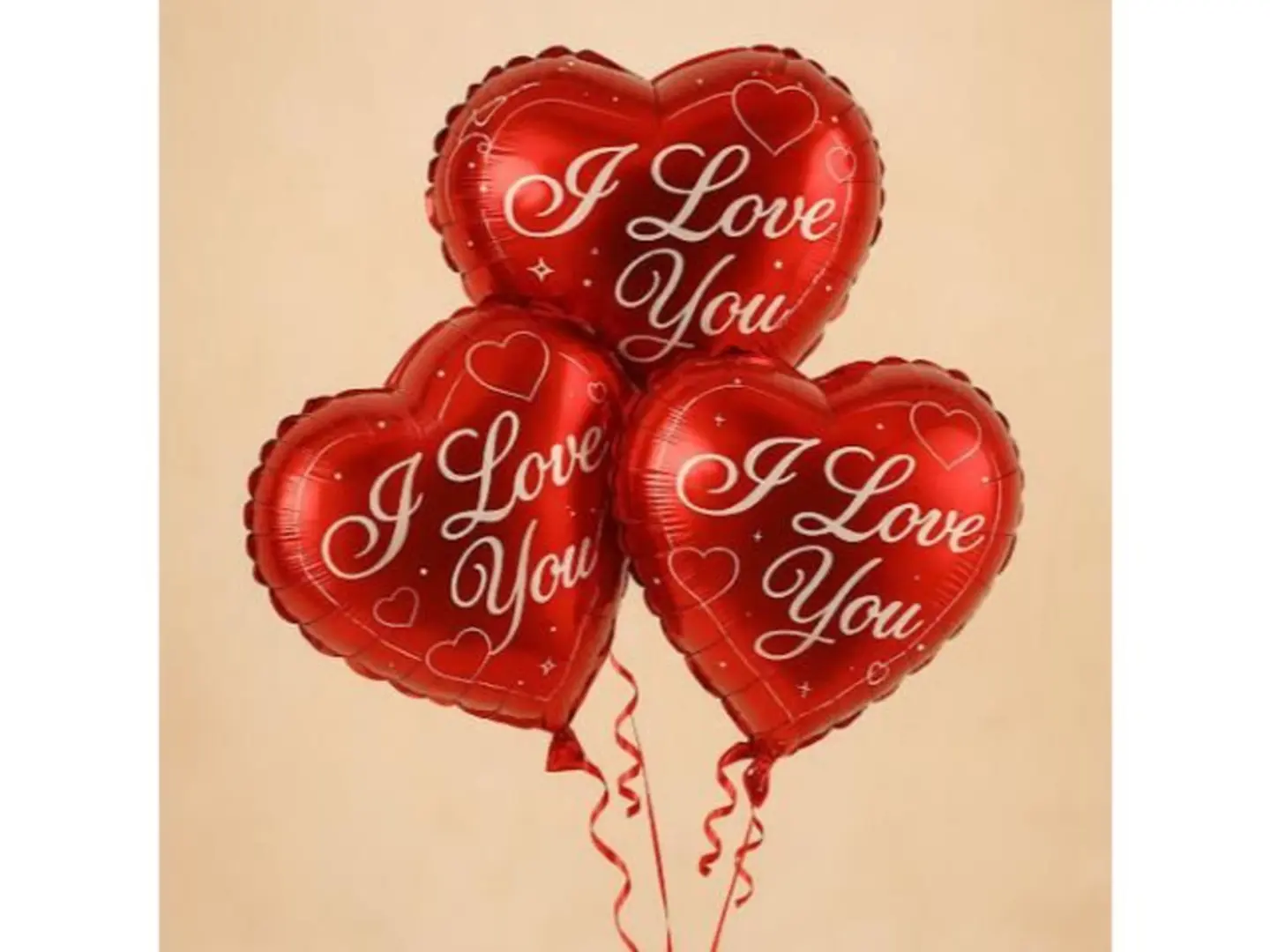 I Love You Foil Balloons