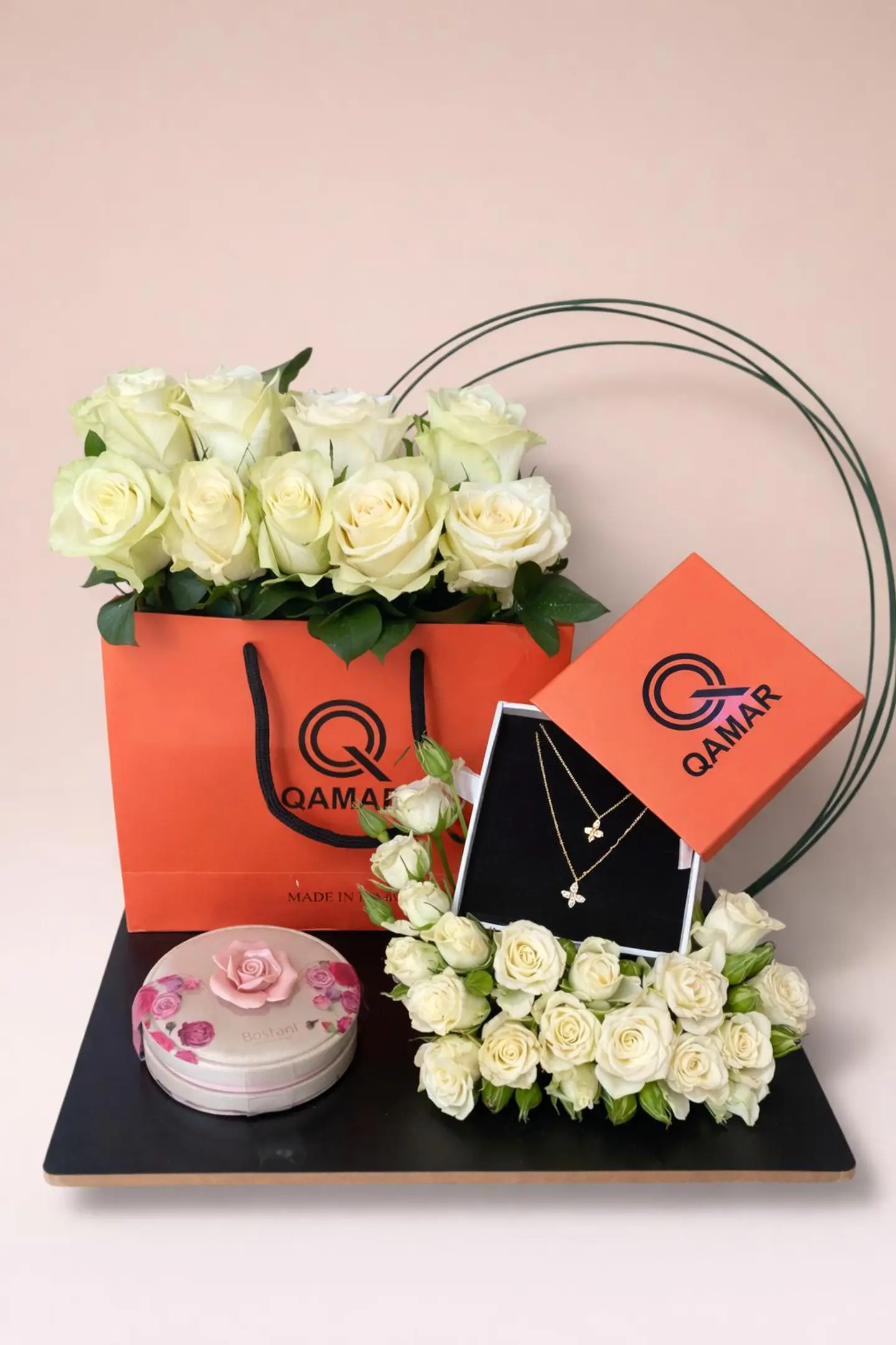 تنسيق سلسال مع ورد 6