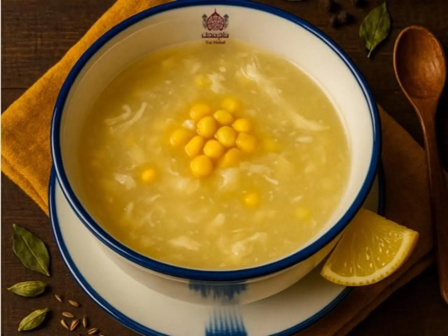 شوربة ذرة الدجاج