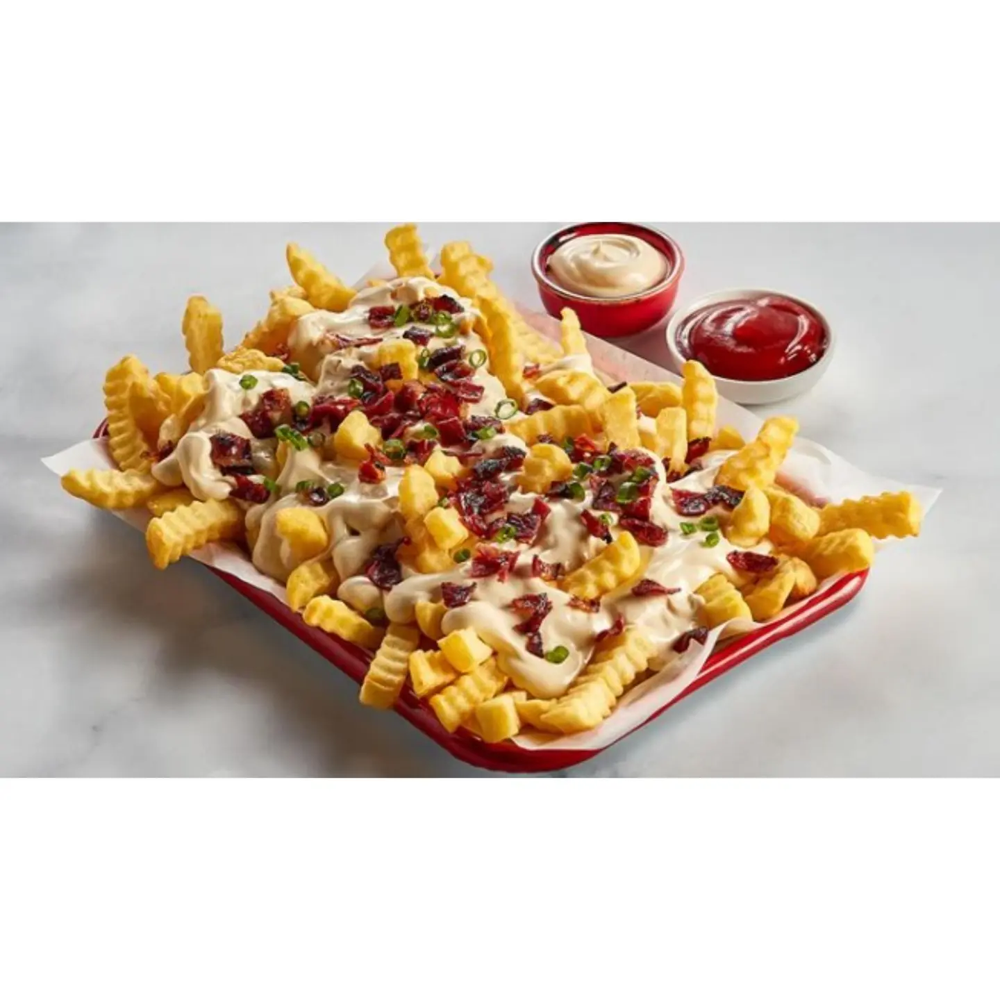Large Fries With Sauces
