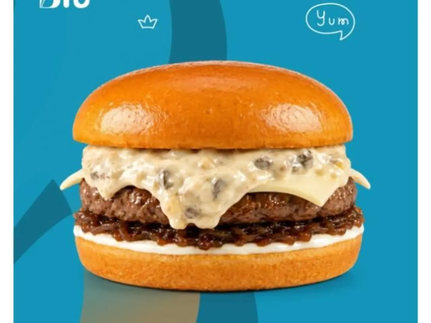 French Onion Burger With Swiss Cheese