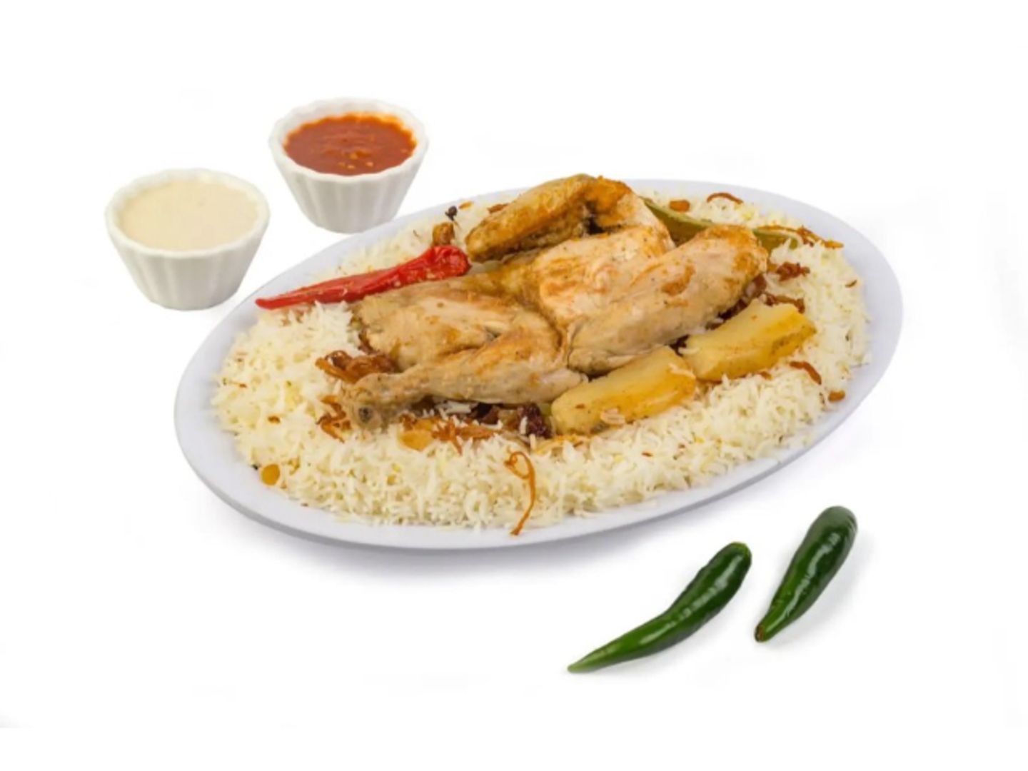Half Chicken Haneeth With Peshawar Rice