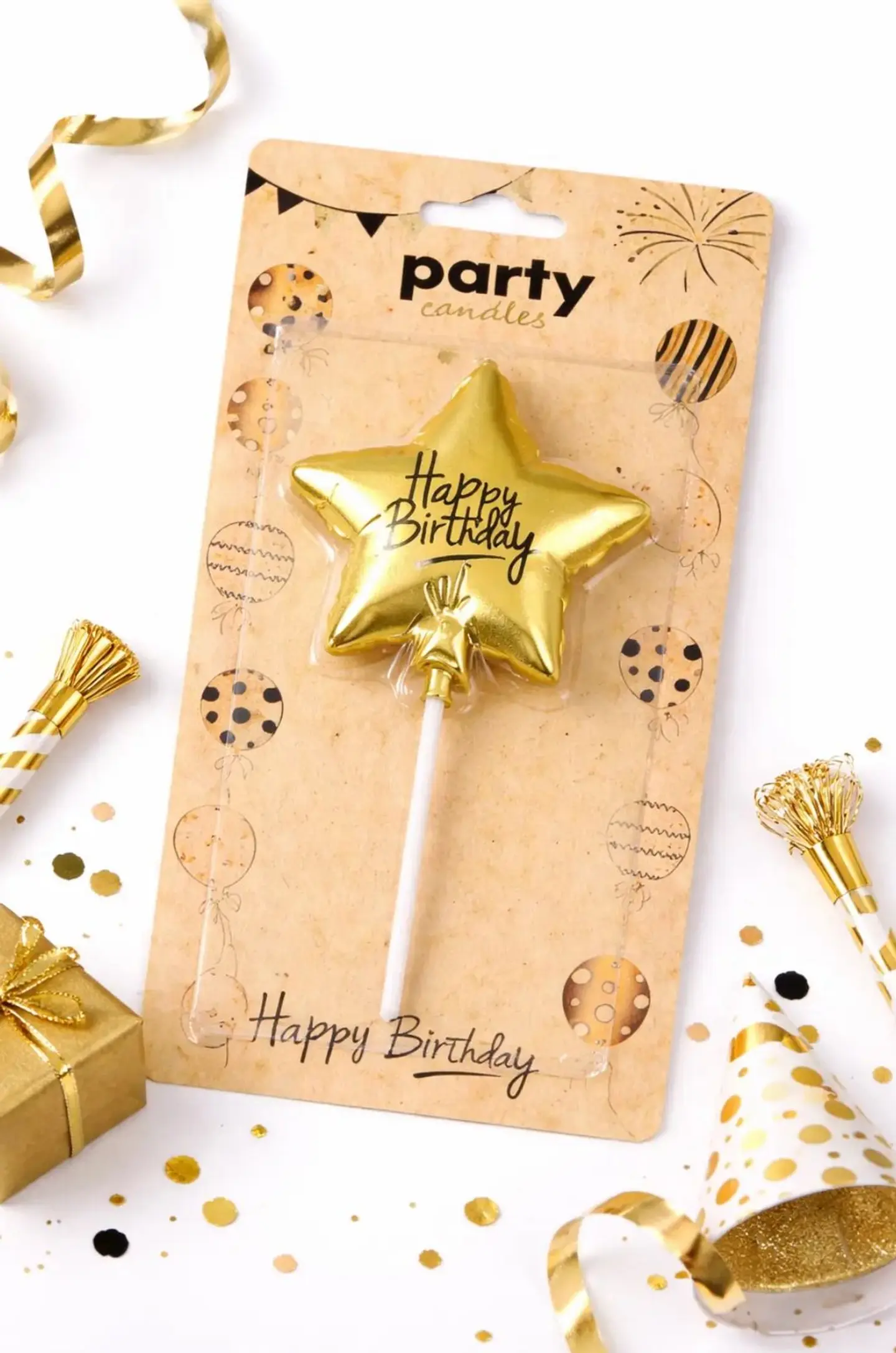 شمعة بتصميم نجمة عيد ميلاد