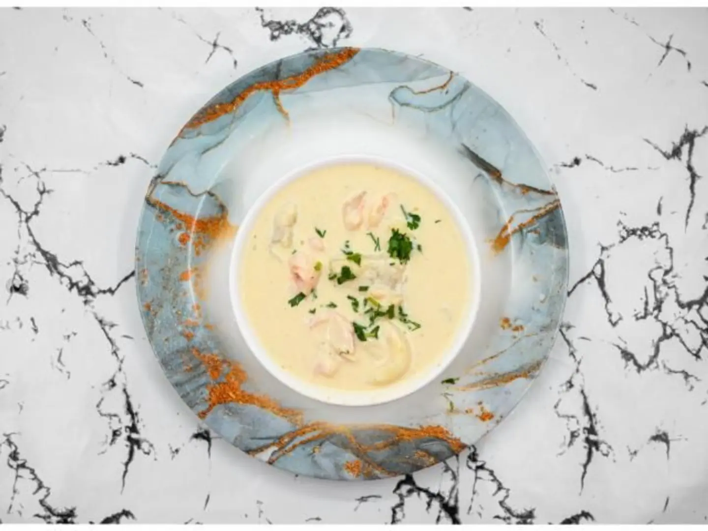 Creamy Seafood And Seafood Soup