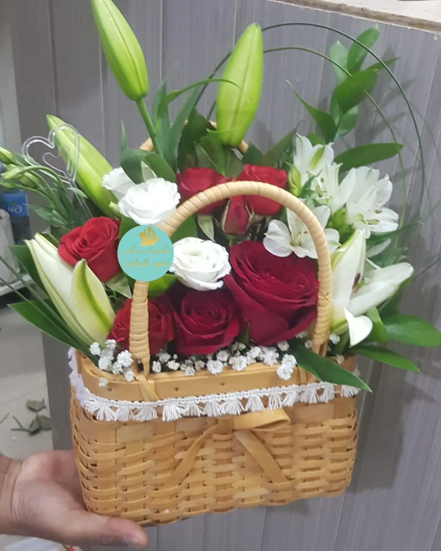 Red Rose And Casablanca Bouqet