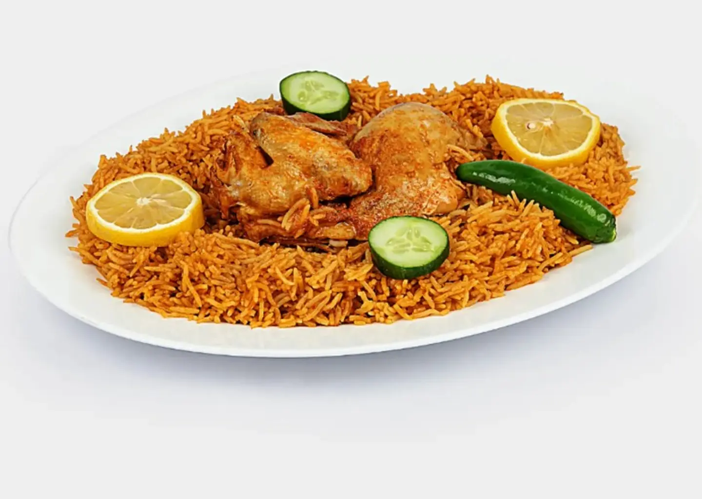 Half A Chicken Madghot With Rice