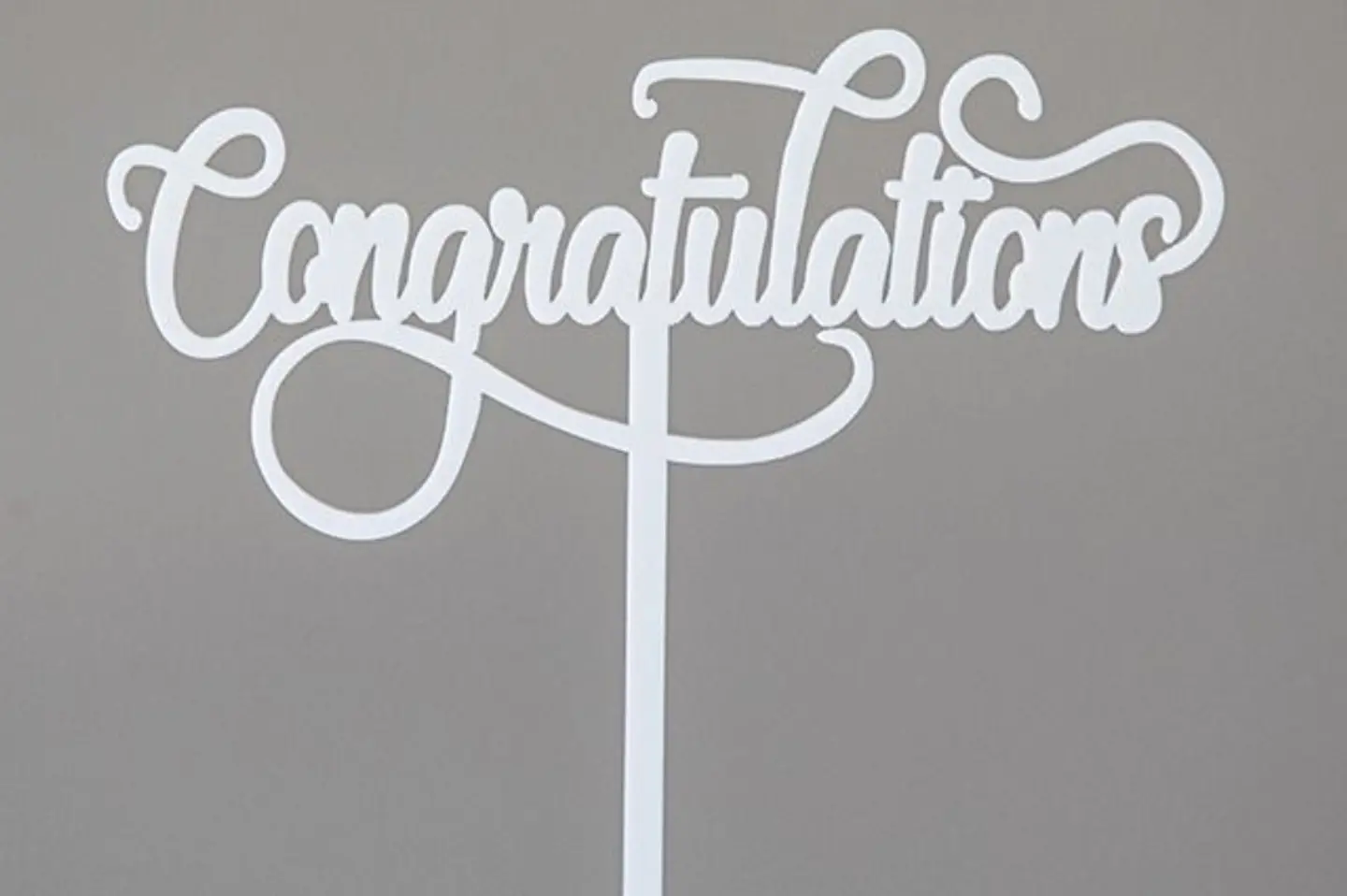 Congratulations Stand White Color