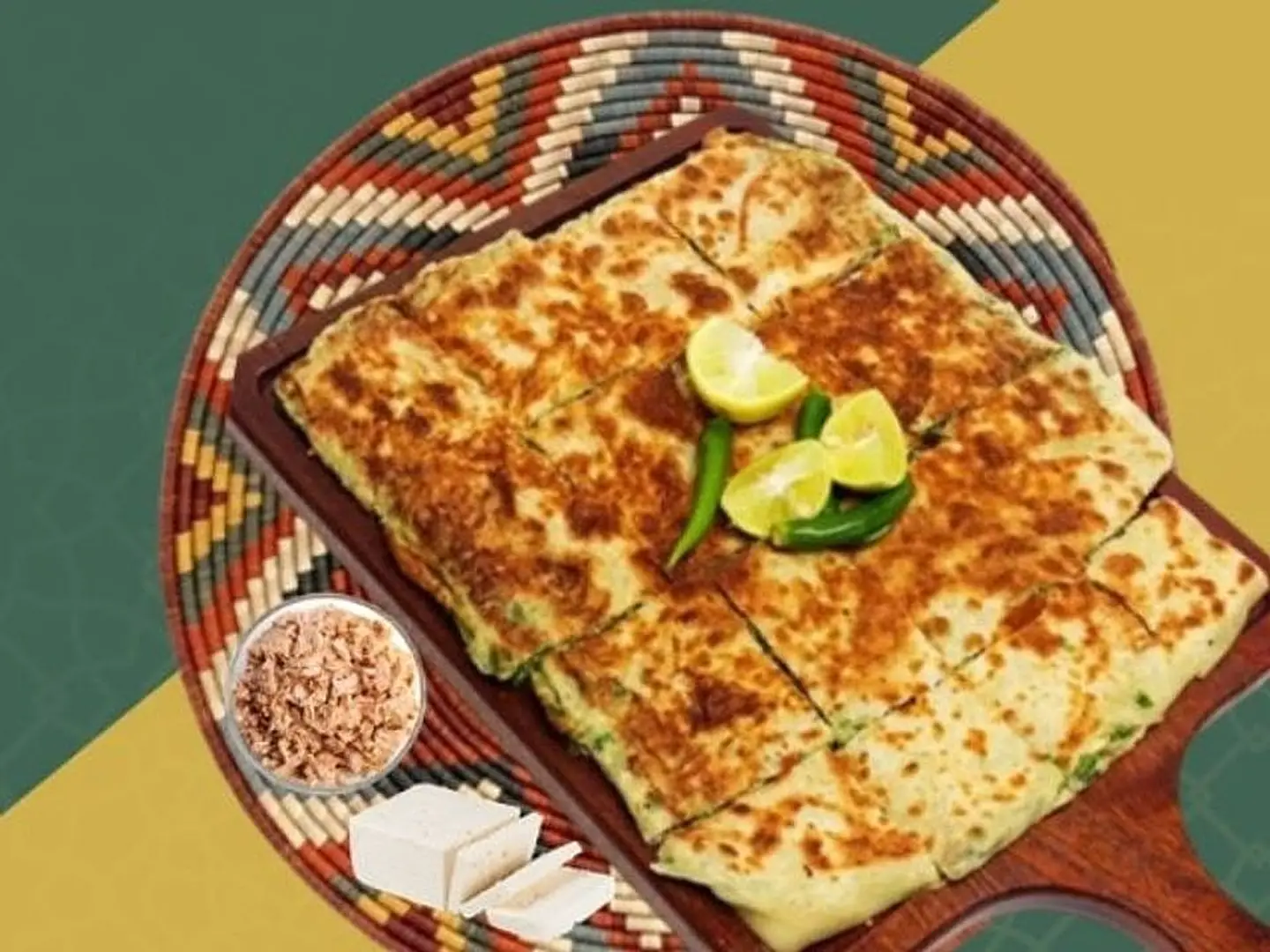 Tuna Mutabbak With White Cheese