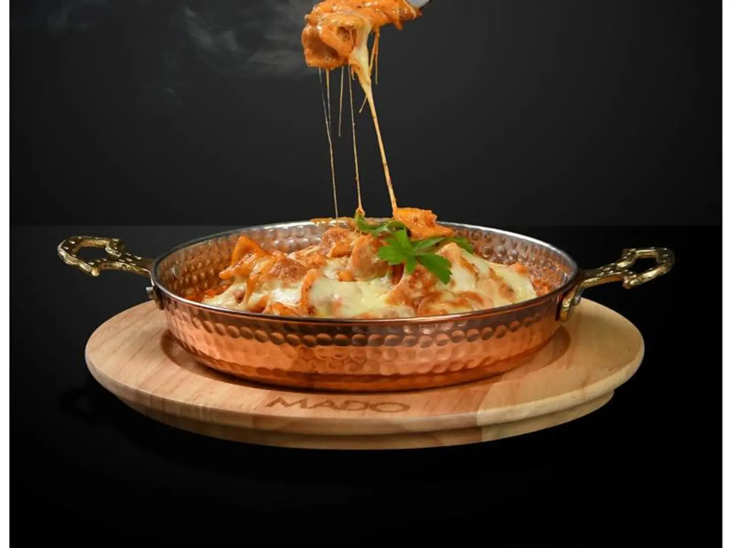 Manti Pink Sauce With Cheese