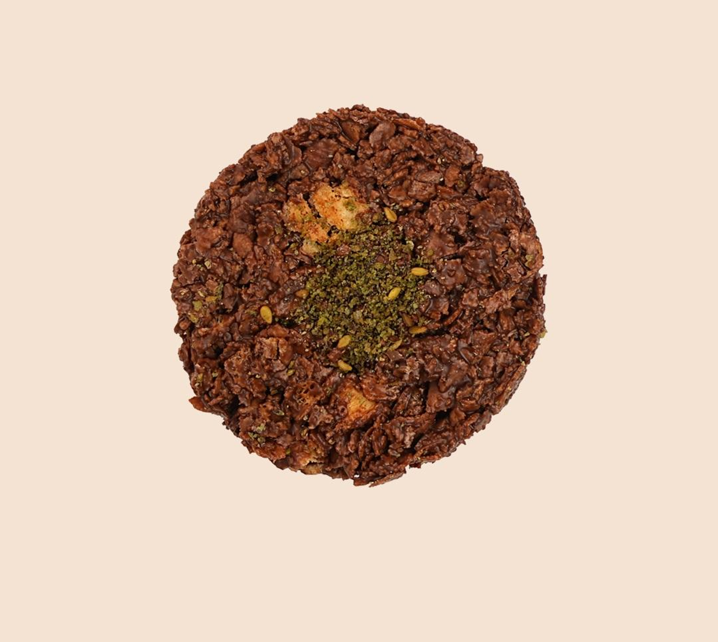 Two Pieces Of Crunchy Dessert