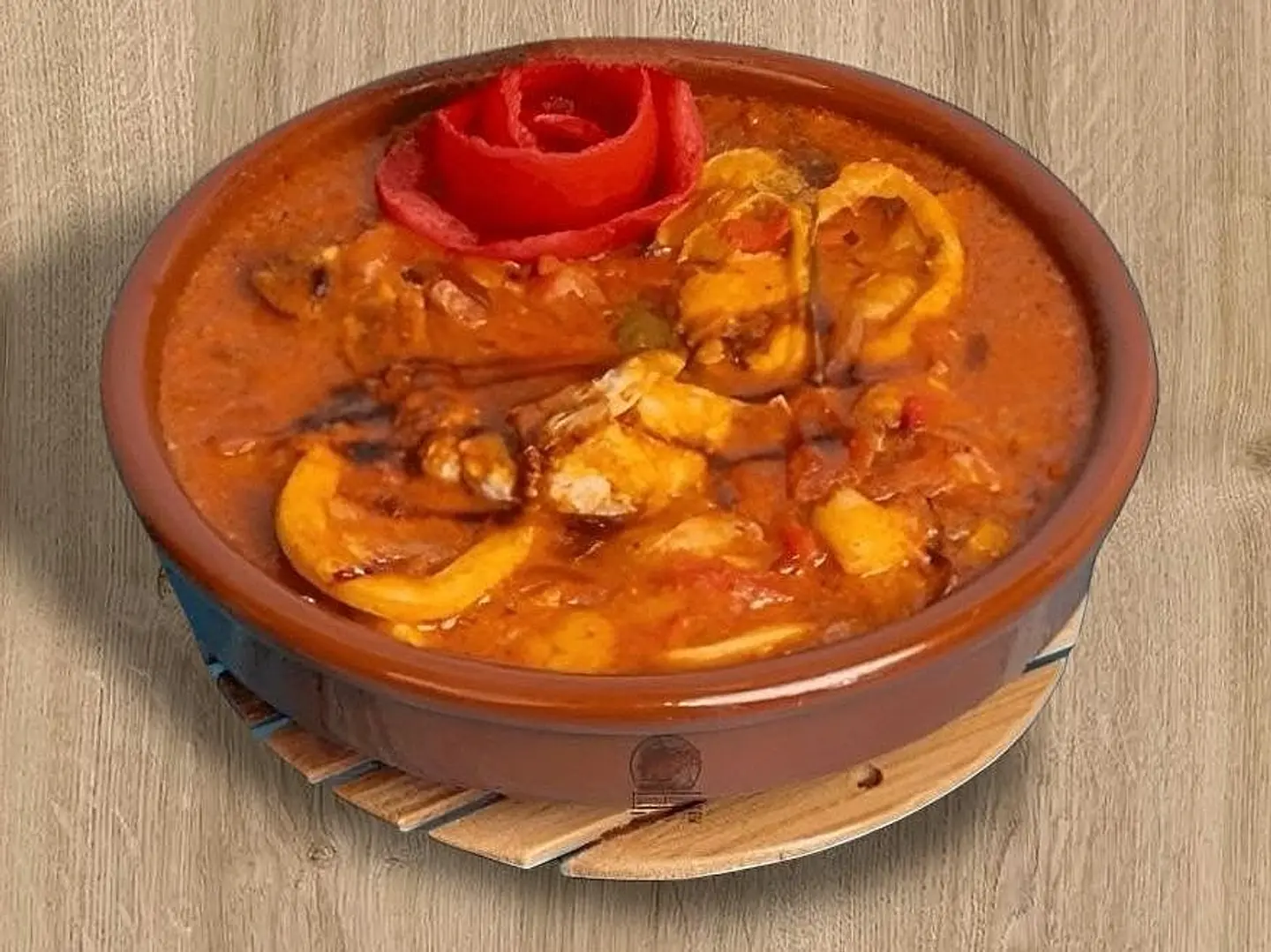 طاجن جمبري صوص احمر