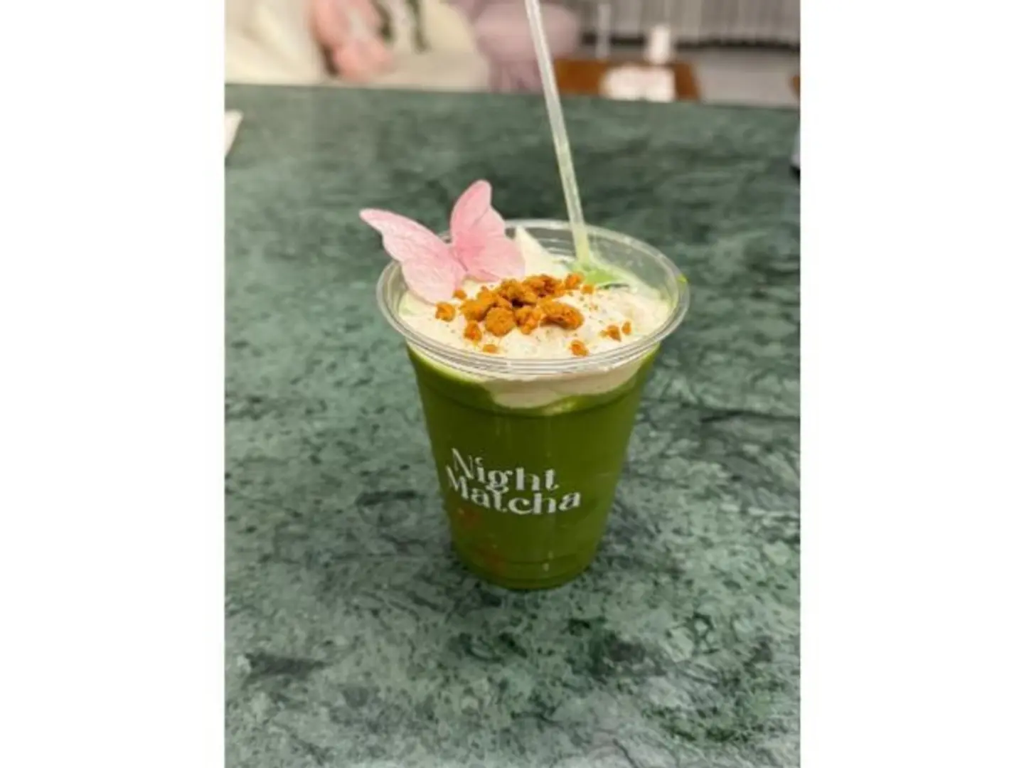 Matcha With Pineapple Juice