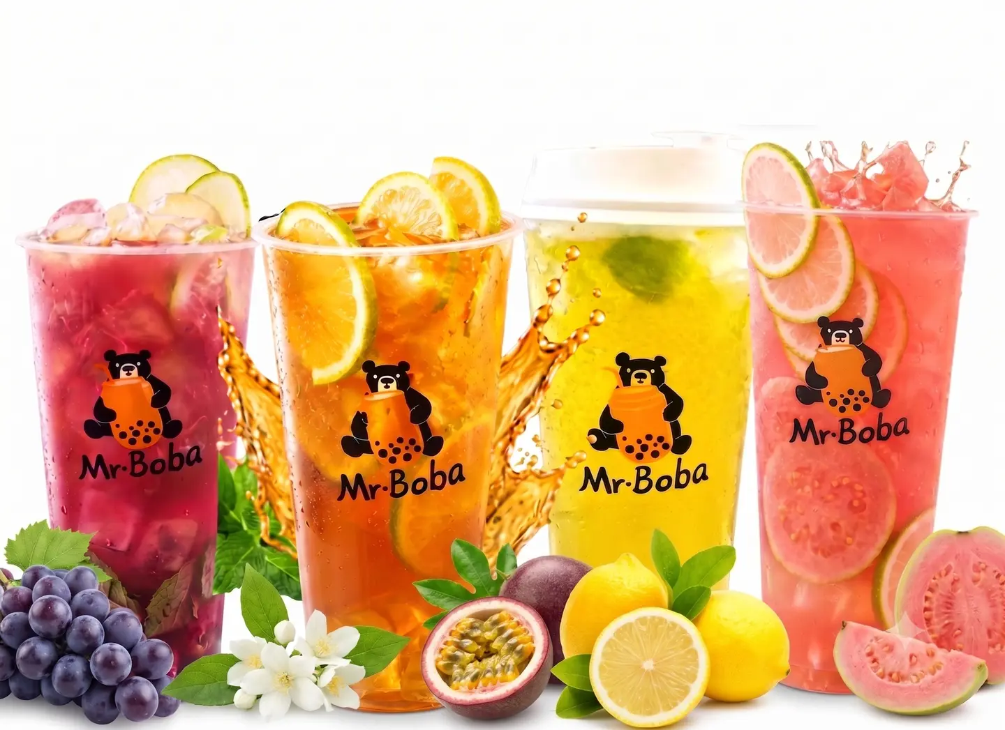 2 Cups Lemon Tea Drinks