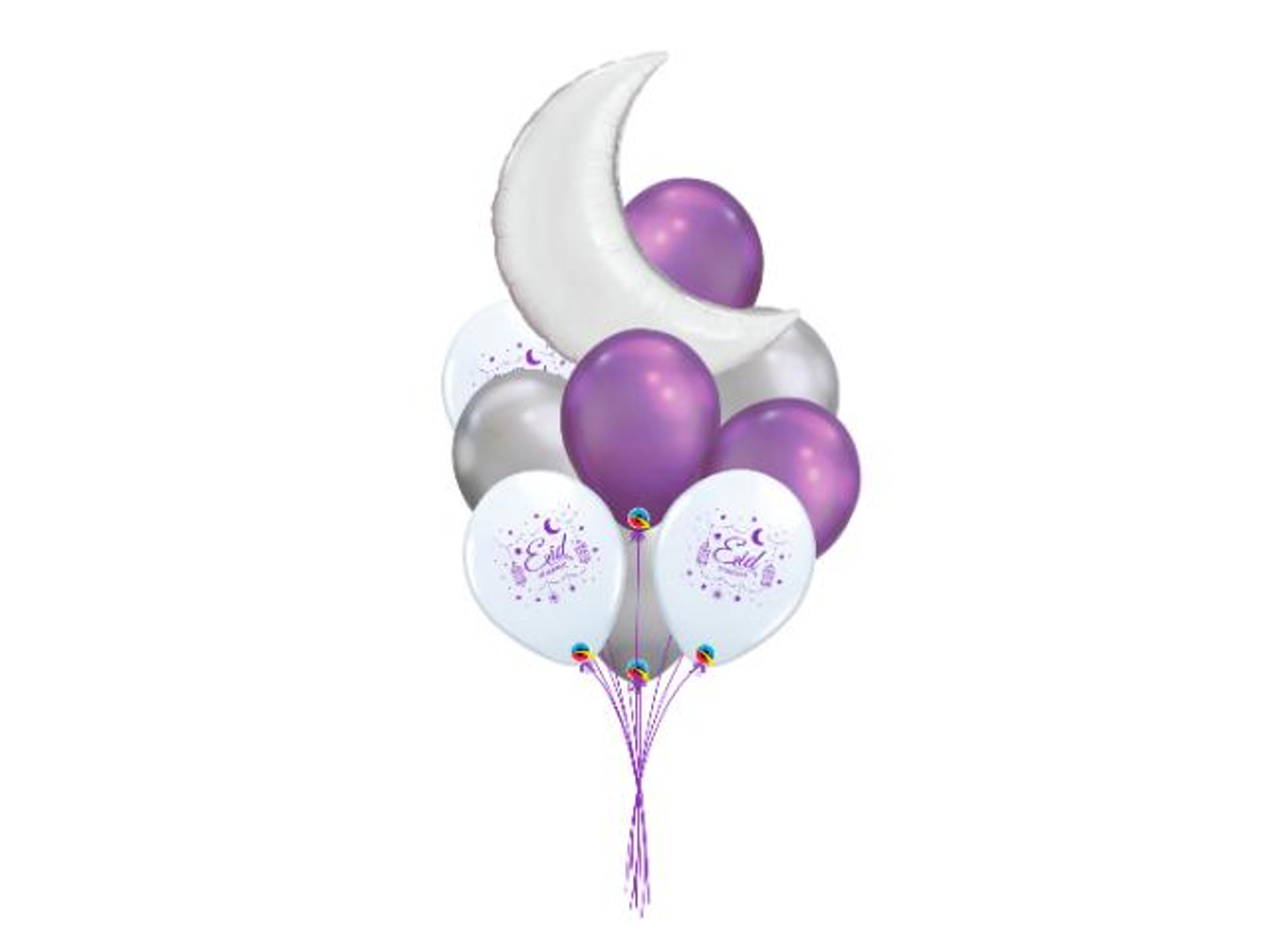 Silver Eid Crescent Bouquet
