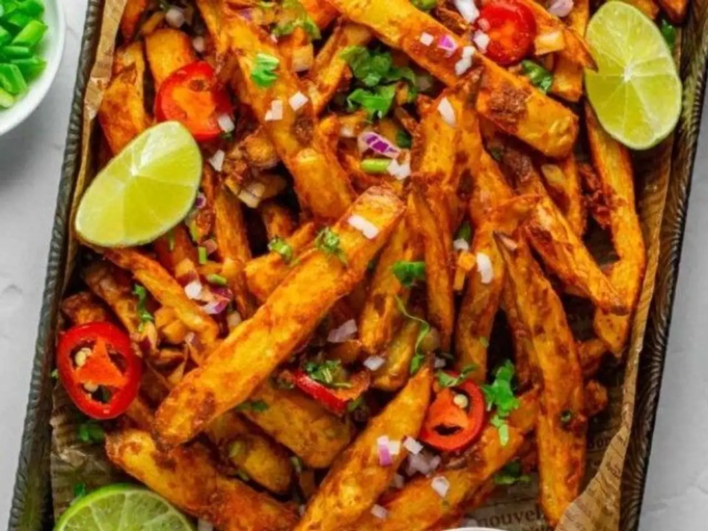 بطاطس بالكاري الأخضر