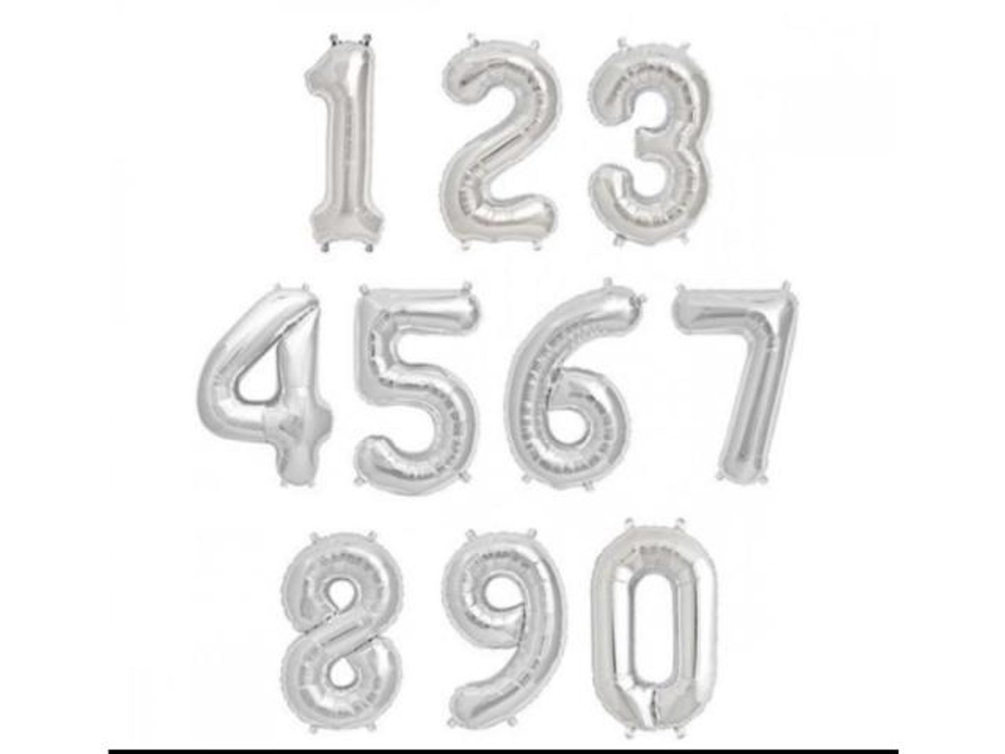 بالون ارقام هيليوم