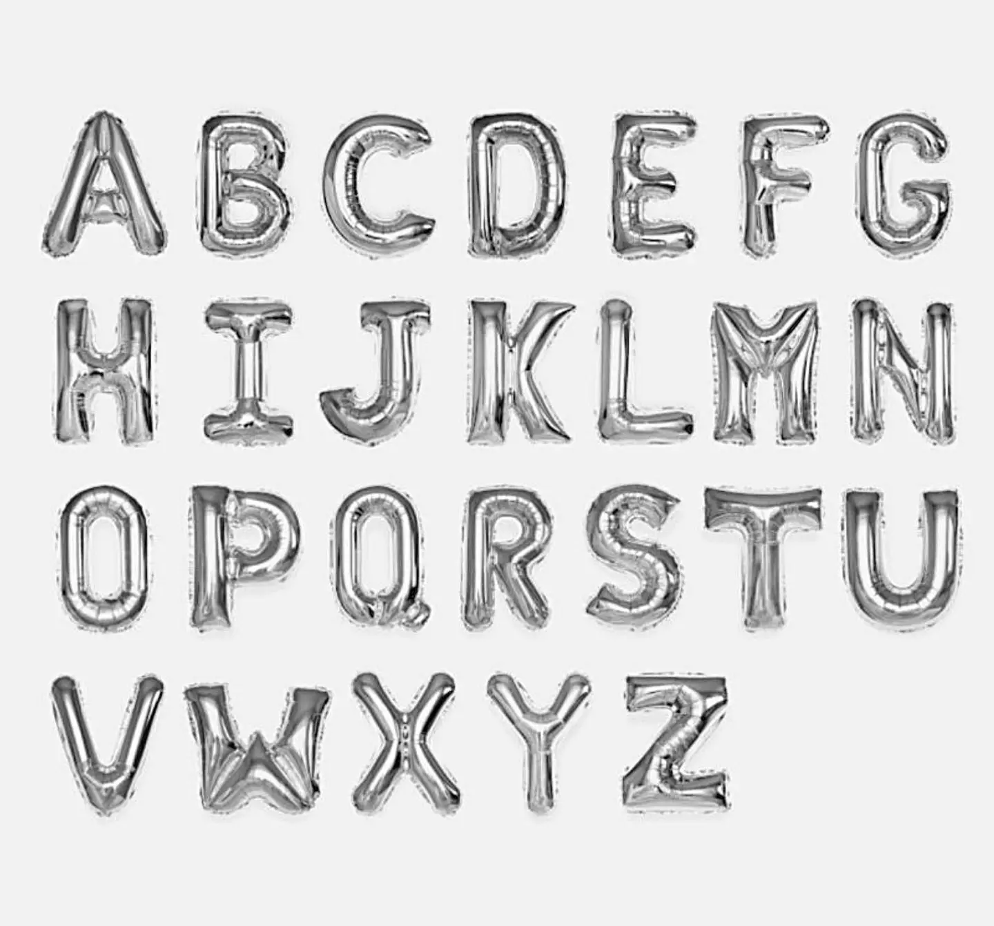 بالون احرف هيليوم